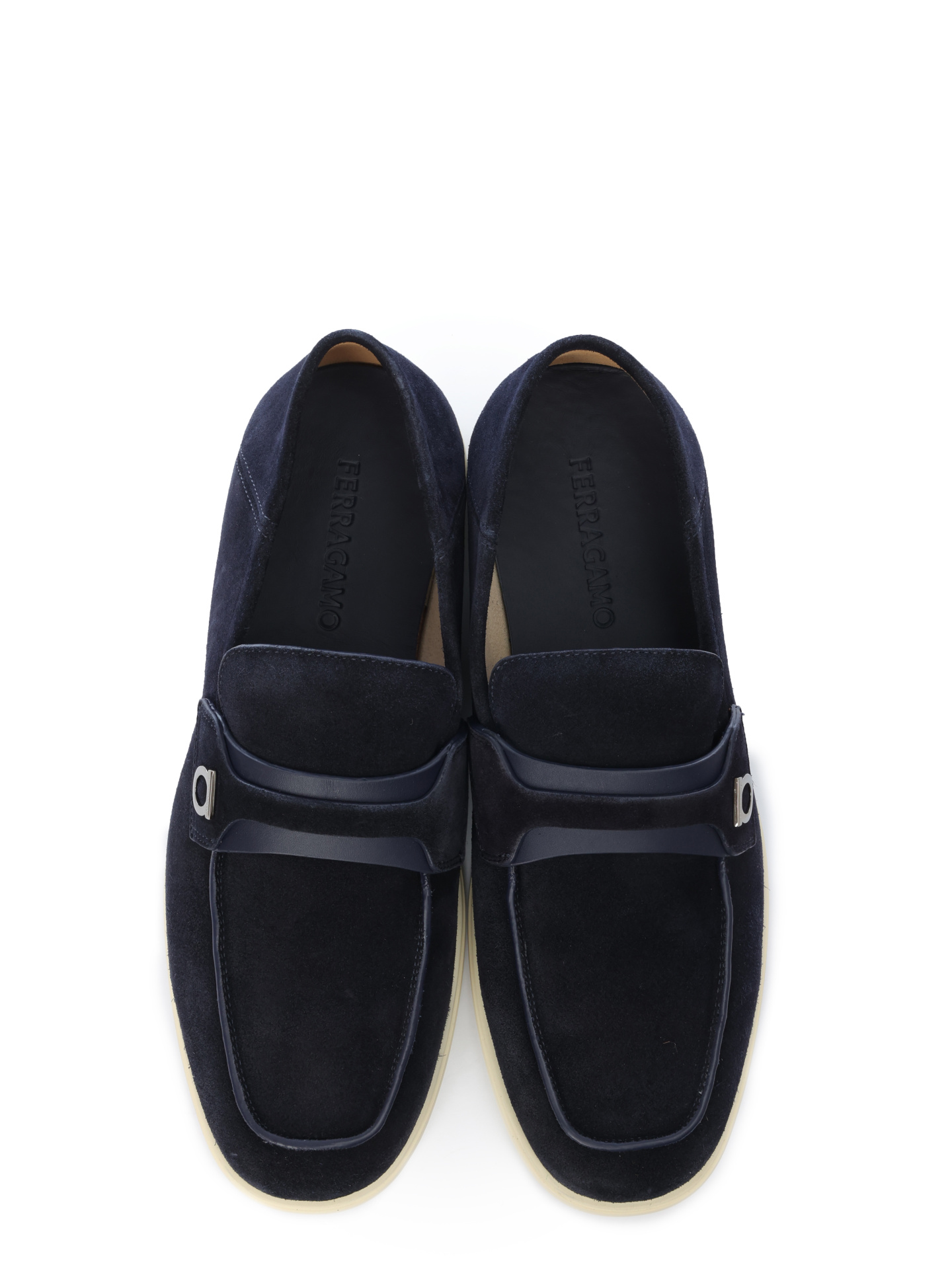 Лоферы 021599769253M замшевые на белой подошве — купить в интернет-магазине Verdistore