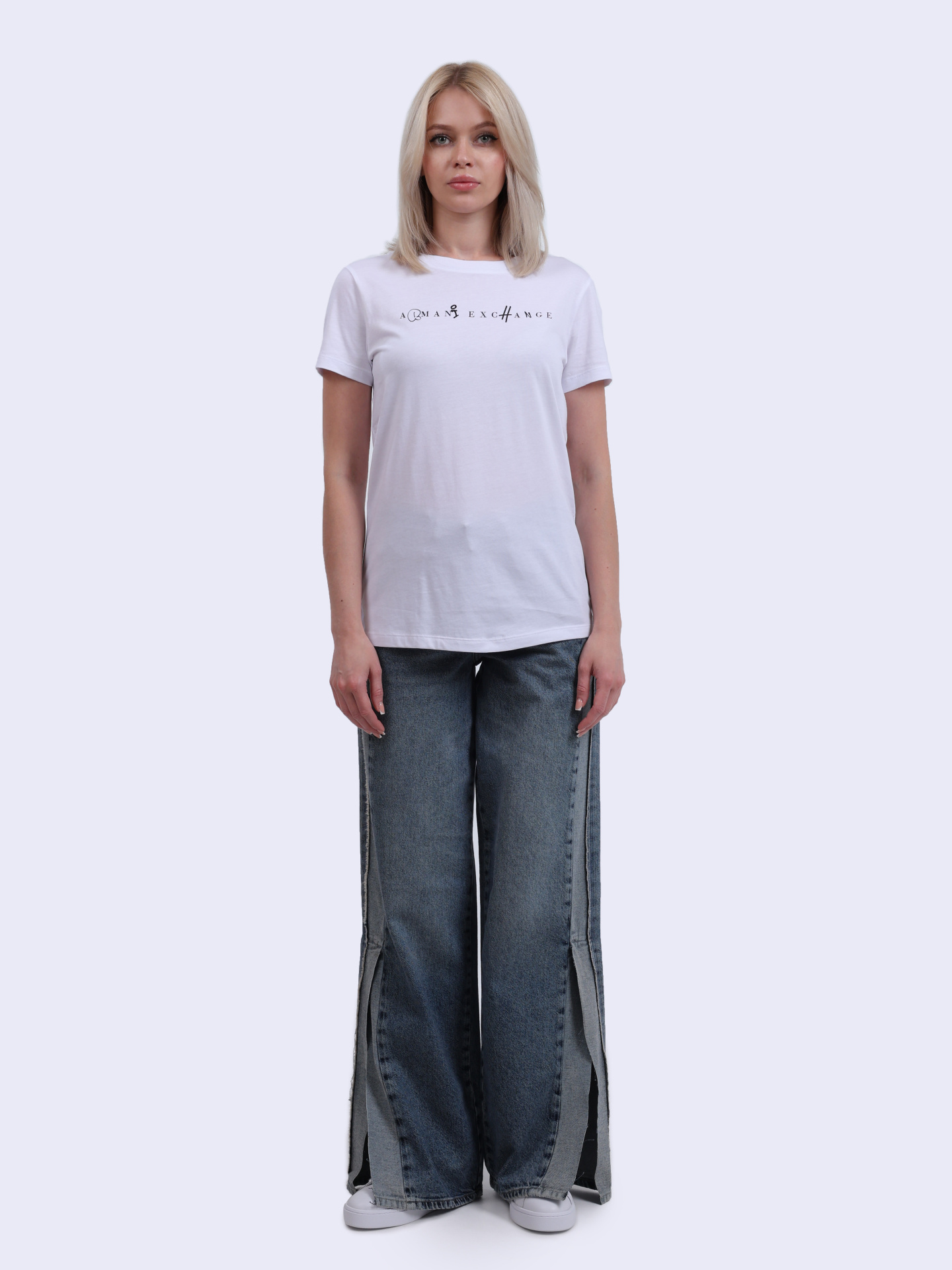 Футболка Armani Exchange XW000391 AF10356 U0002 хлопковая женская — купить в интернет-магазине Verdistore