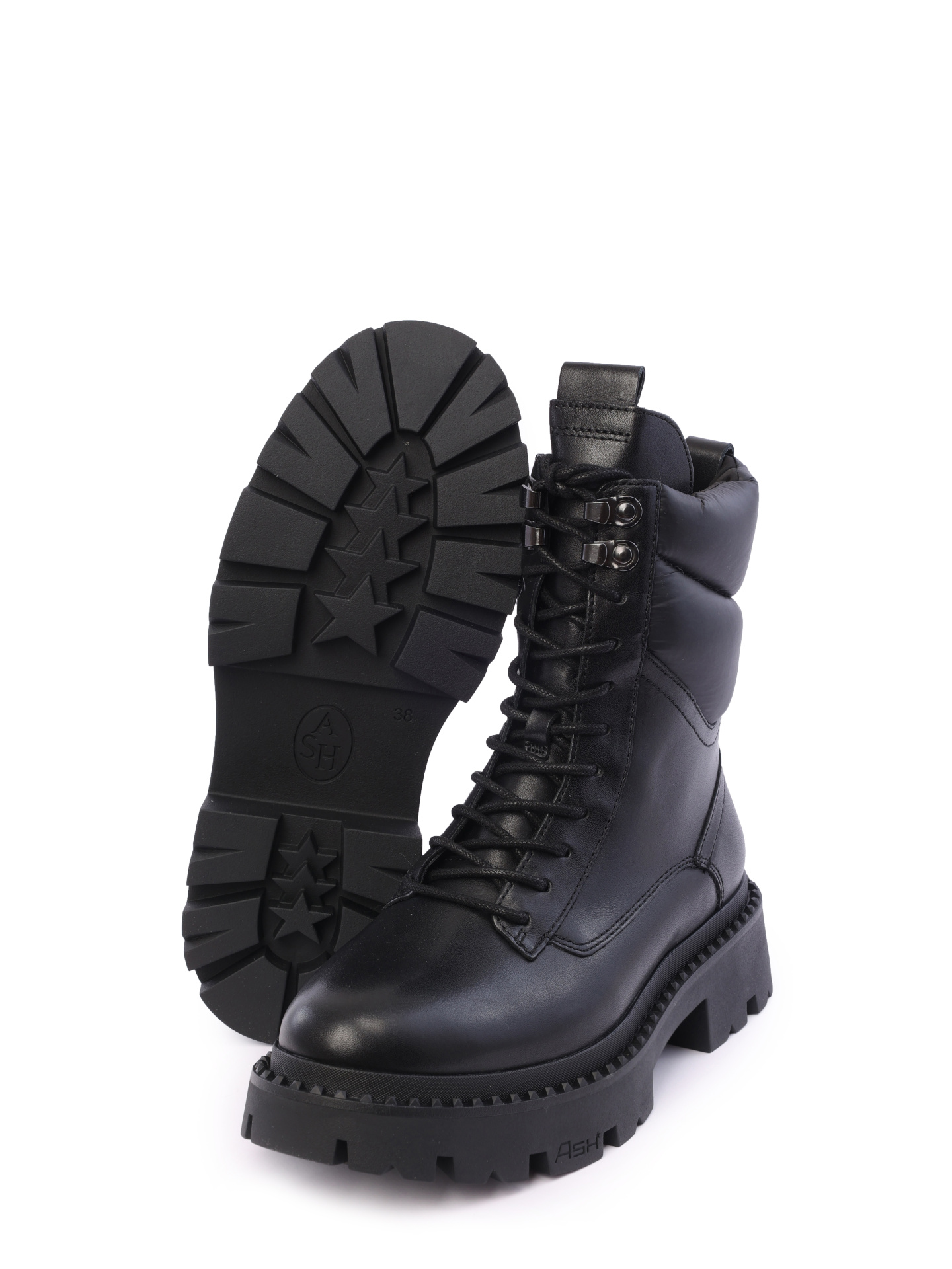 Ботинки ASH 9AH.AH130763.K черные женские на шнуровке — купить в интернет-магазине Verdistore