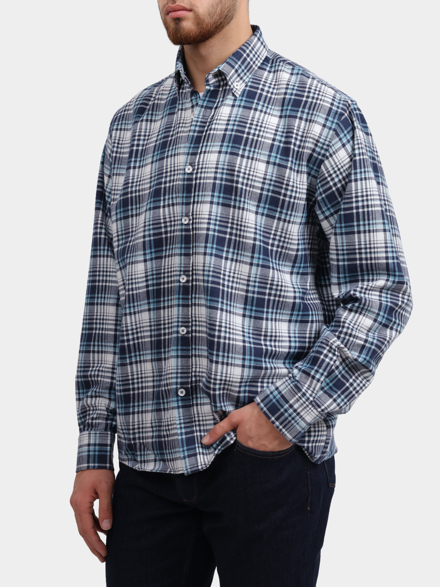 Рубашка Pantamo 4320-311-08 A-04 клетчатая мужская — купить в интернет-магазине Verdistore