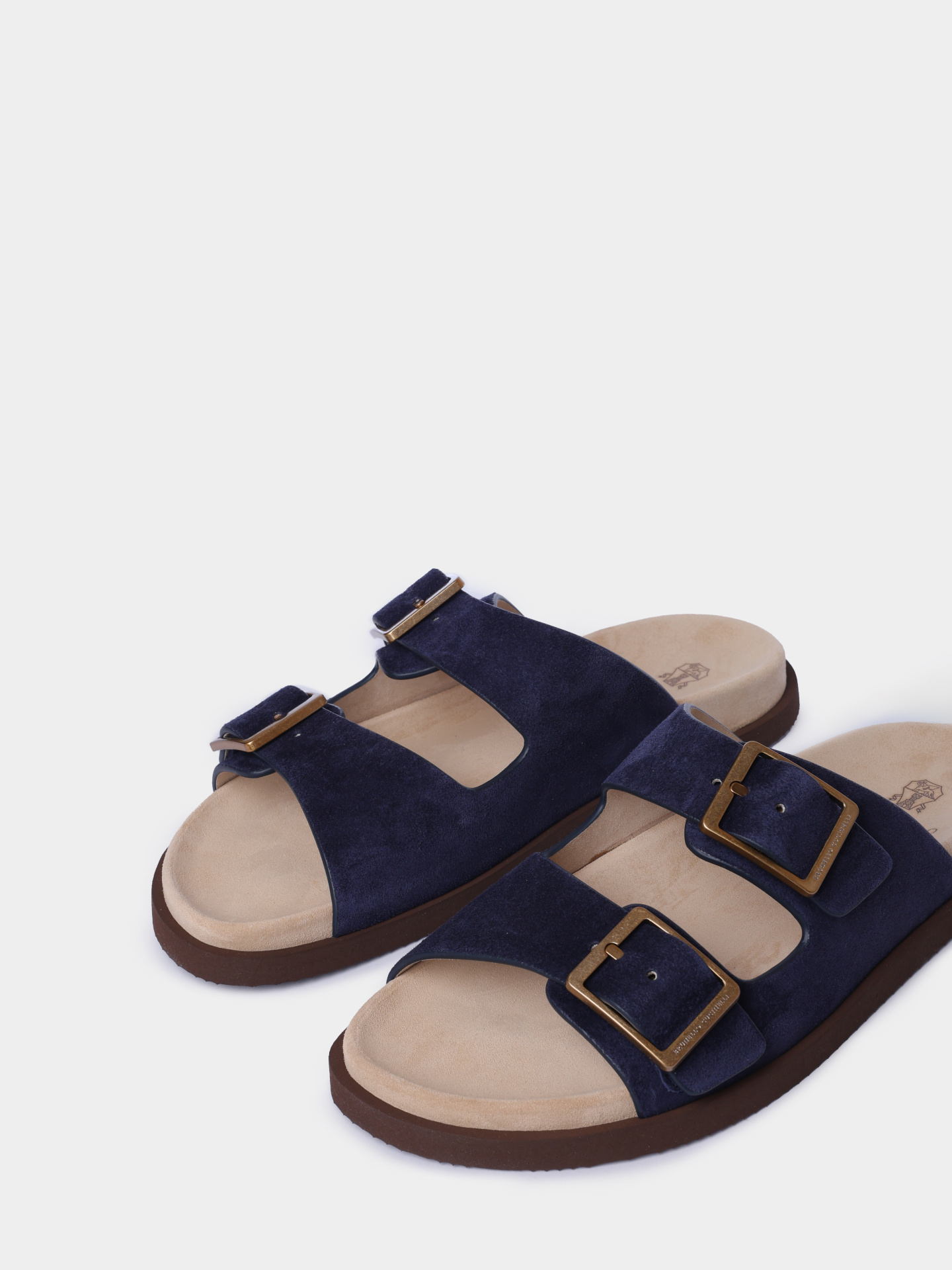 Шлепанцы Brunello Cucinelli MZUSOLY235 CDB34 замшевые мужские — купить в интернет-магазине Verdistore