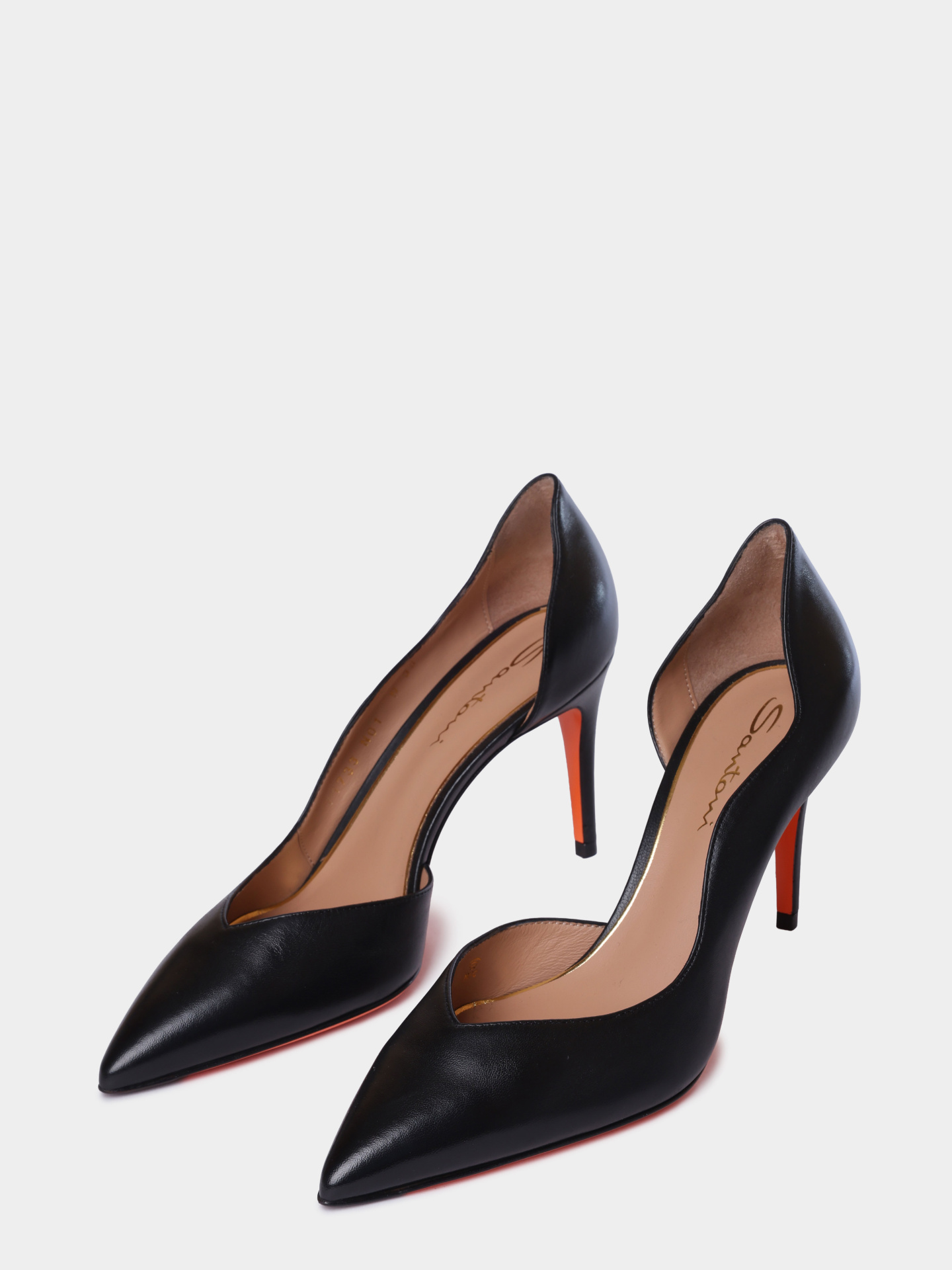 Туфли Santoni WDIG71733HI2NSZAN01 кожаные женские — купить в интернет-магазине Verdistore