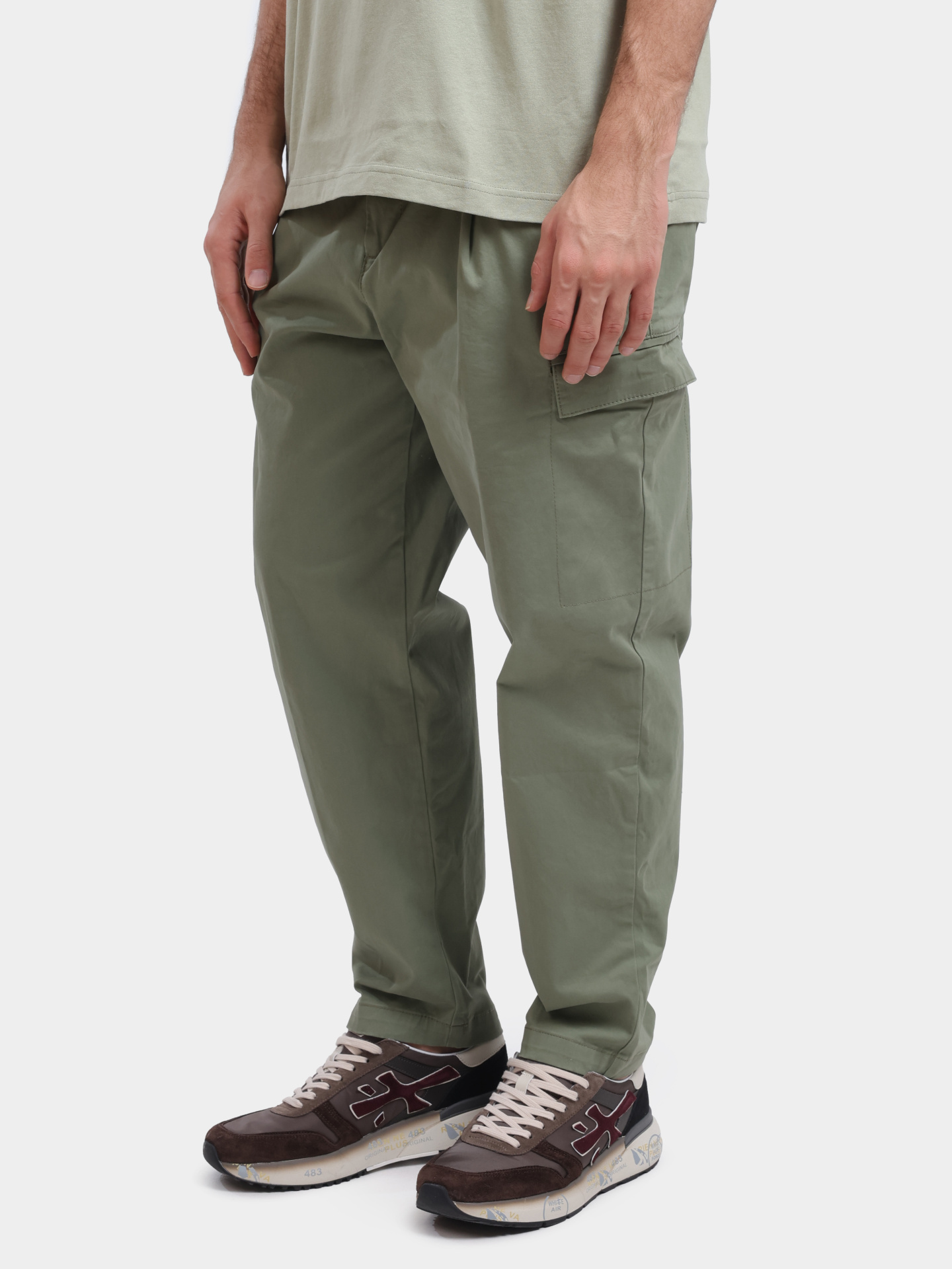 Брюки-карго Hugo 50546902 314 зеленые мужские — купить в интернет-магазине Verdistore