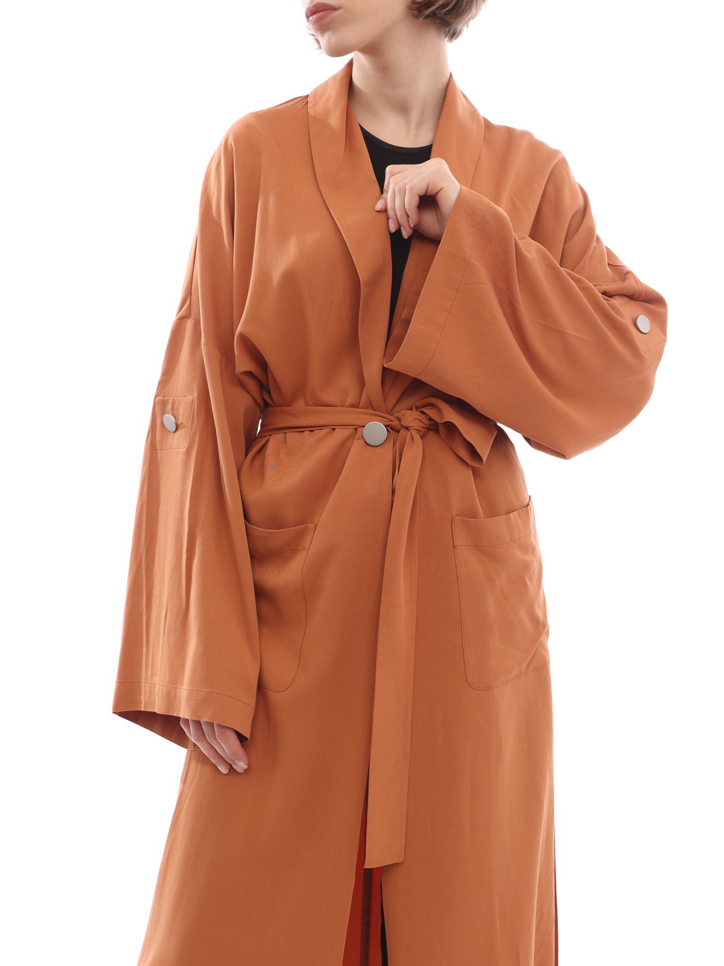 Тренч Armani Exchange 3LYL21 YNXSZ 1764 оранжевый женский из легкой вискозы — купить в интернет-магазине Verdistore