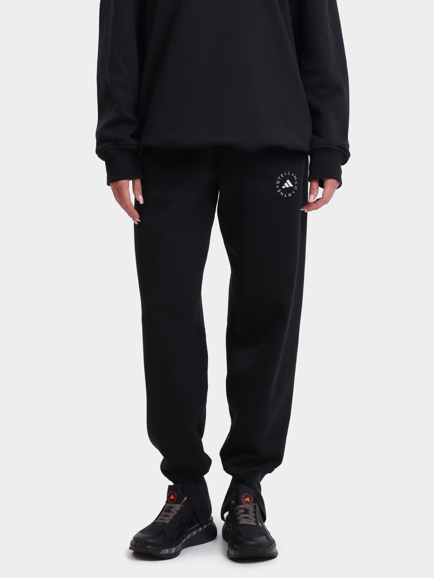 Джоггеры Adidas by Stella McCartney IW9852 BLACK хлопковые женские — купить в интернет-магазине Verdistore