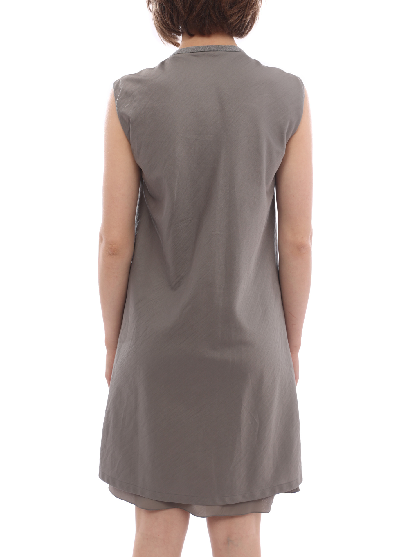 Платье Brunello Cucinelli MB972A7792 серое женское — купить в интернет-магазине Verdistore