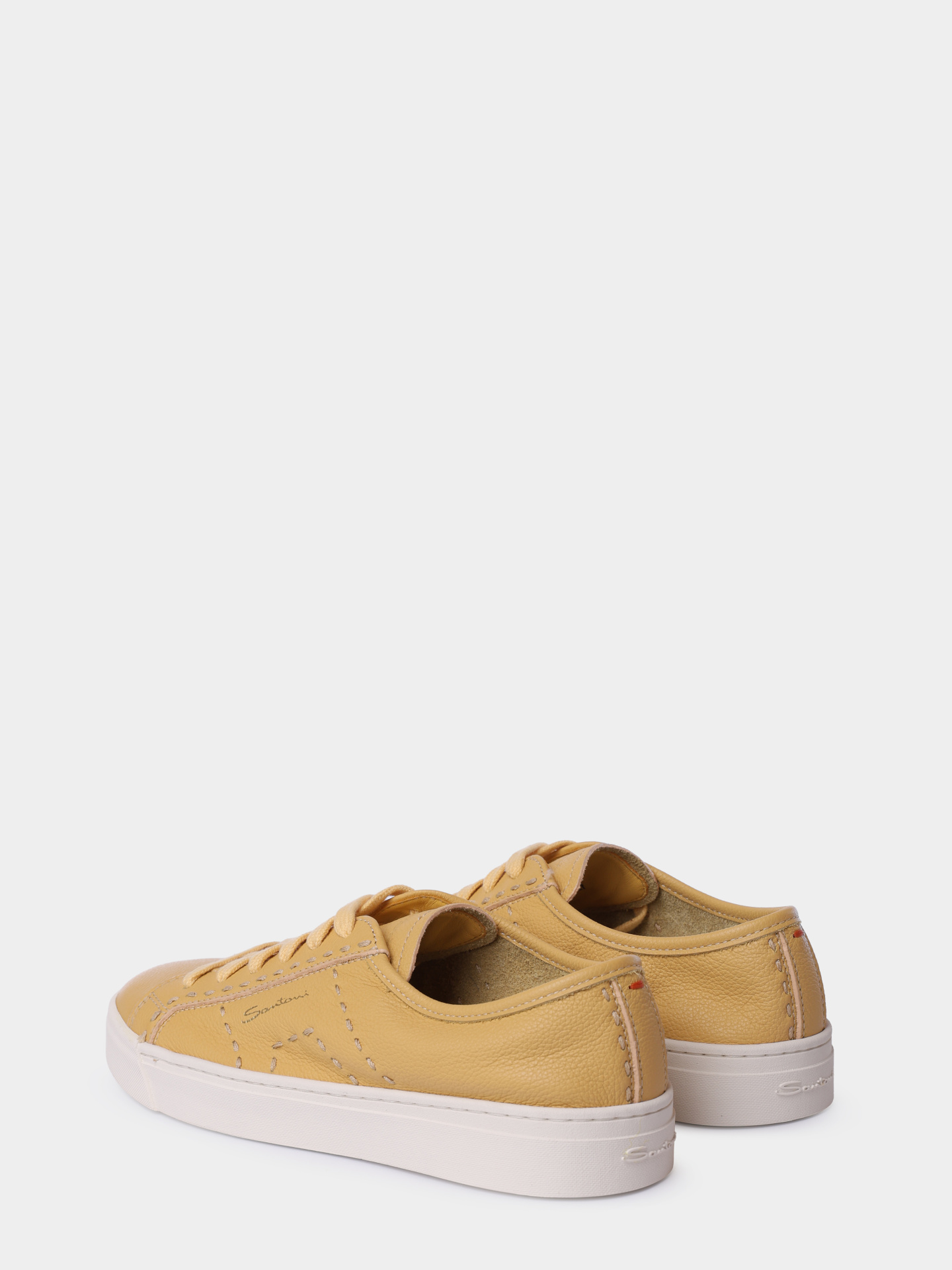 Кеды Santoni WBGG61345PNNTDYIL27 кожаные женские — купить в интернет-магазине Verdistore