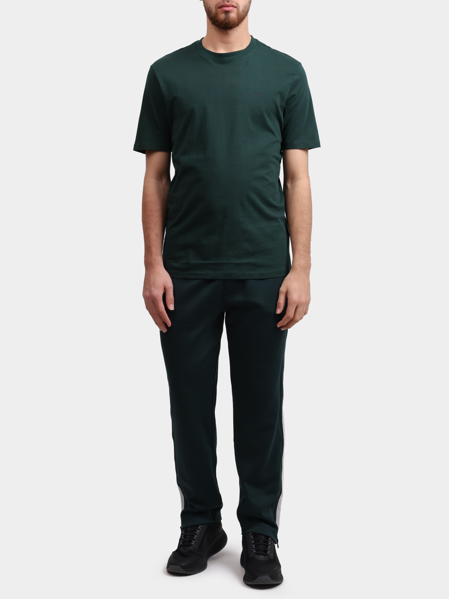 Брюки спортивные Hugo 50551351 385 зеленые мужские — купить в интернет-магазине Verdistore