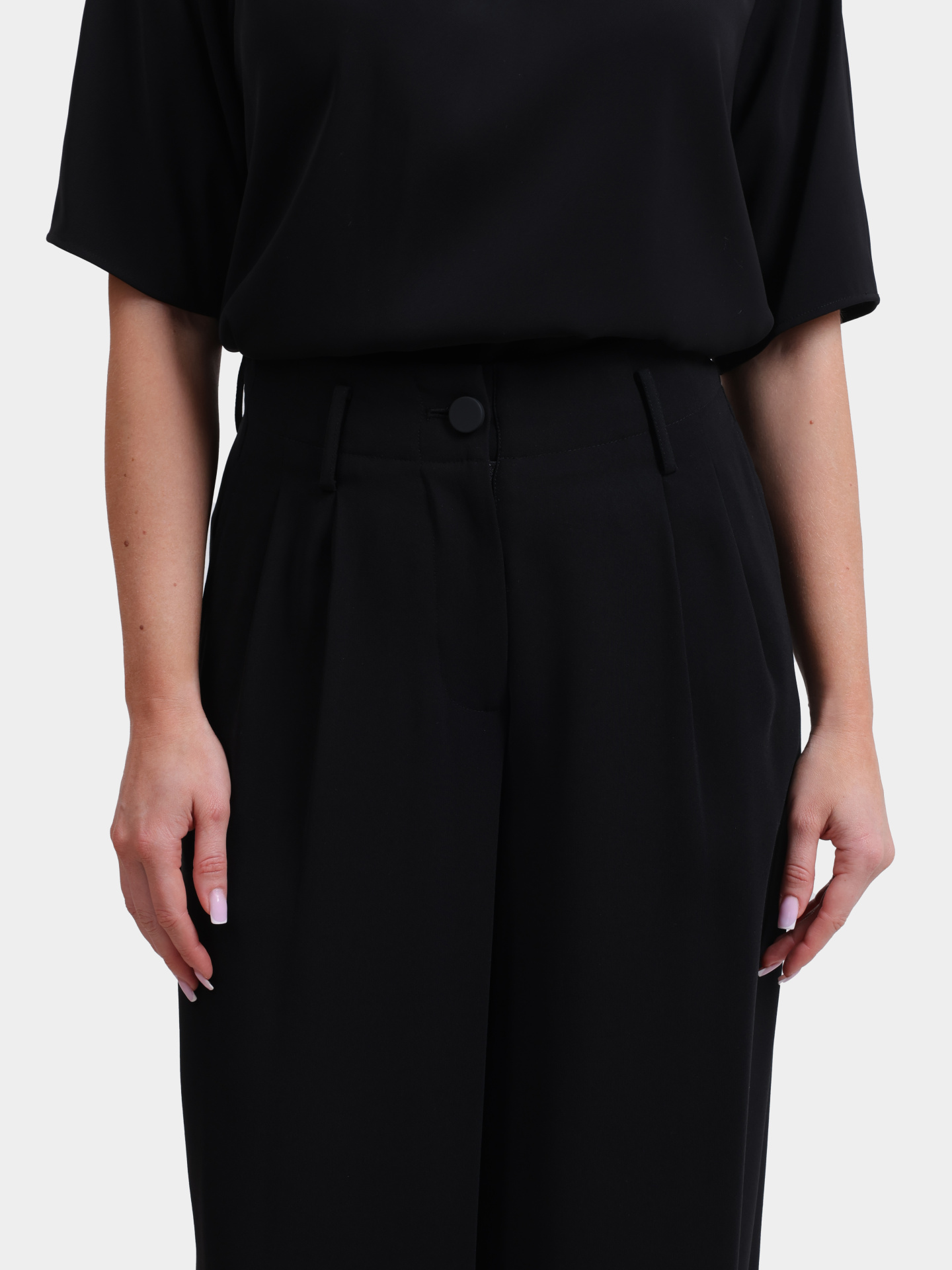 Брюки Armani Exchange XW000725 AF16151 UC001 черные женские — купить в интернет-магазине Verdistore