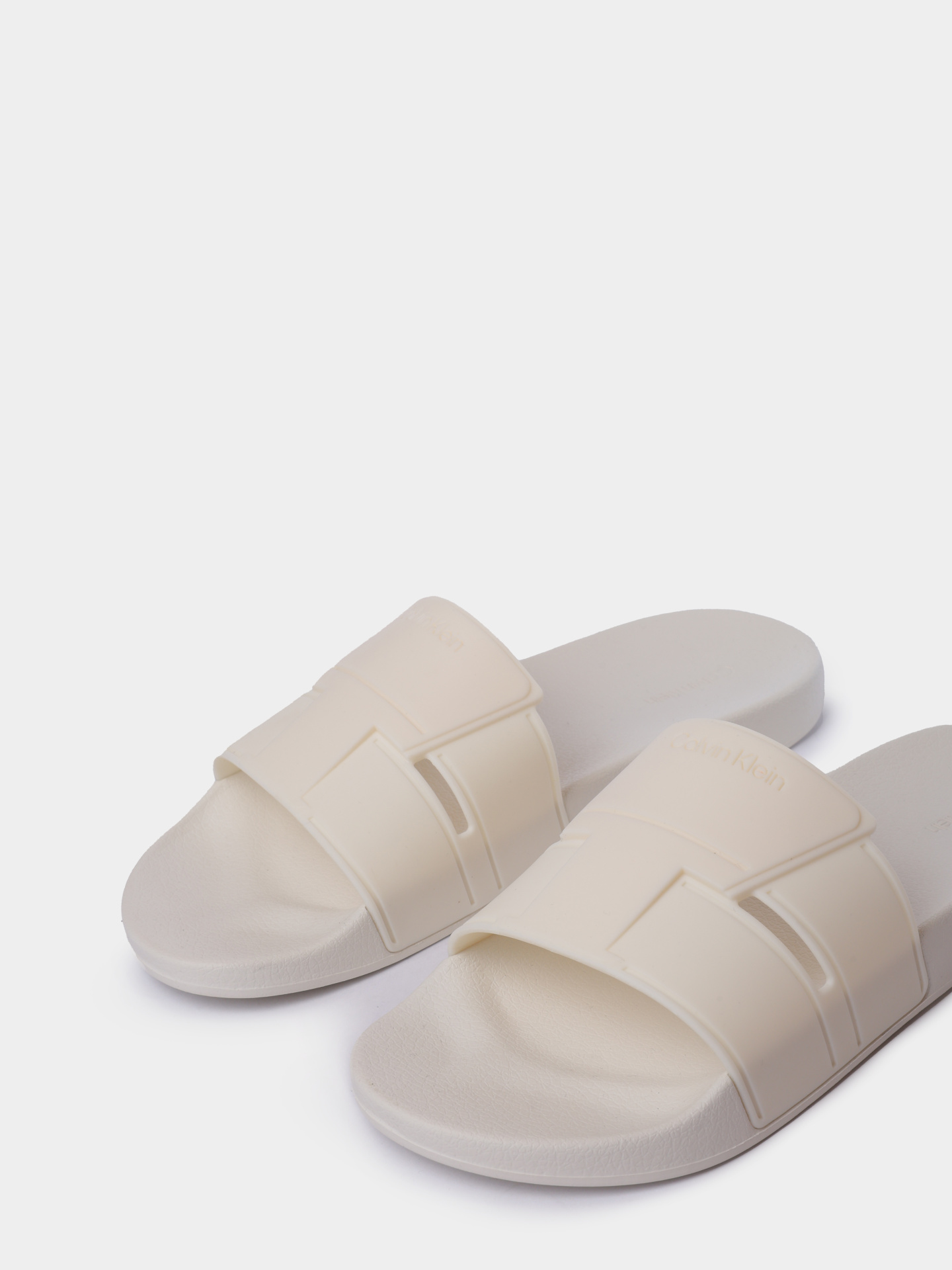 Шлепанцы Calvin Klein HM0HM01752 YAL белые мужские — купить в интернет-магазине Verdistore