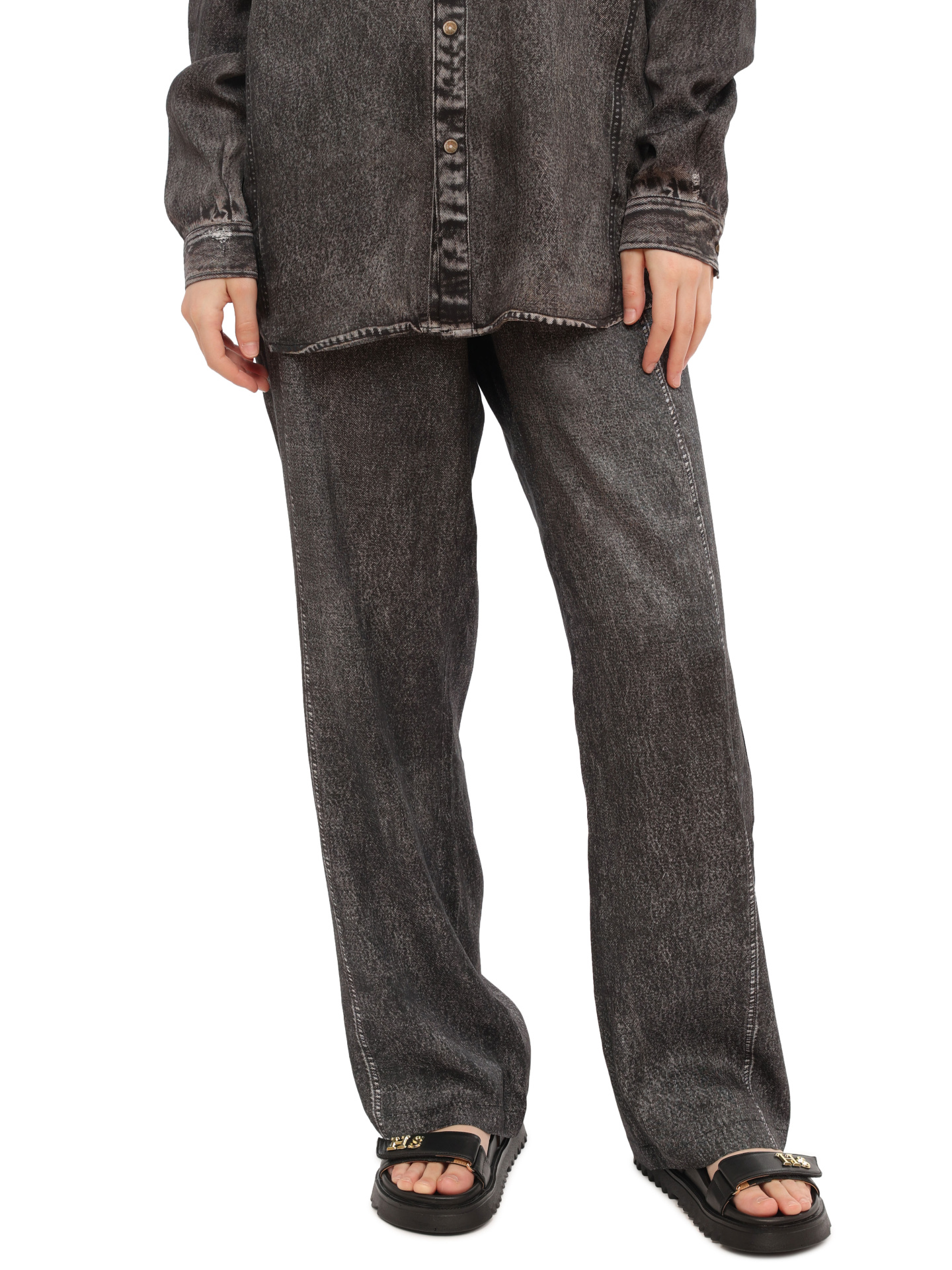 Брюки Diesel A128520LIAM02 серые женские — купить в интернет-магазине Verdistore
