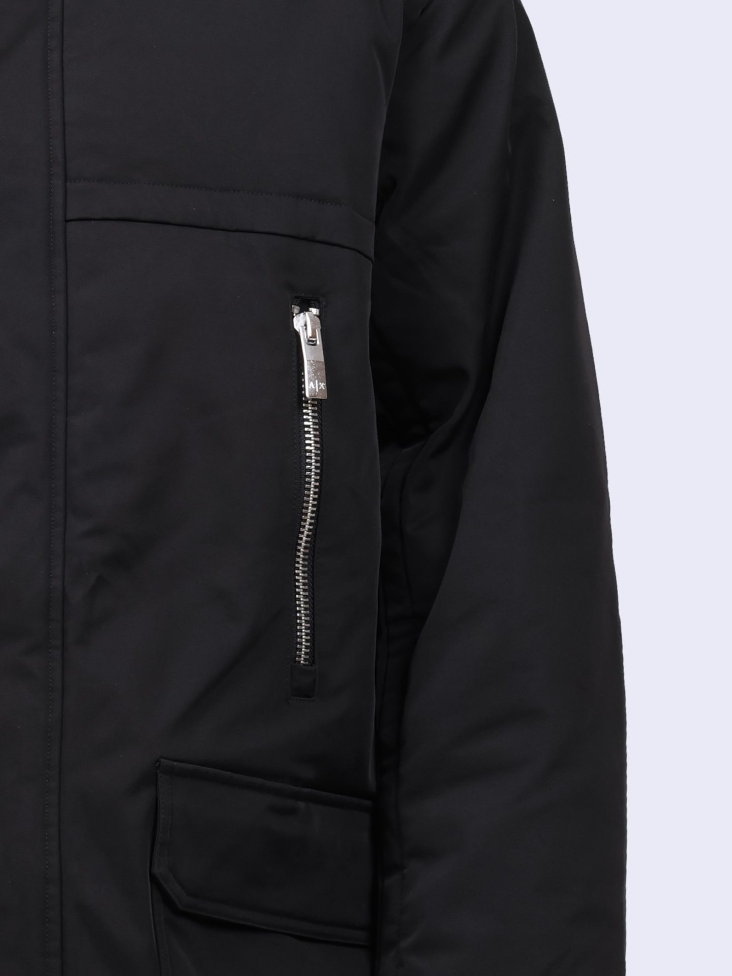 Пуховик Armani Exchange XM000034 AF10324 UC001 мужской черный удлиненный — купить в интернет-магазине Verdistore