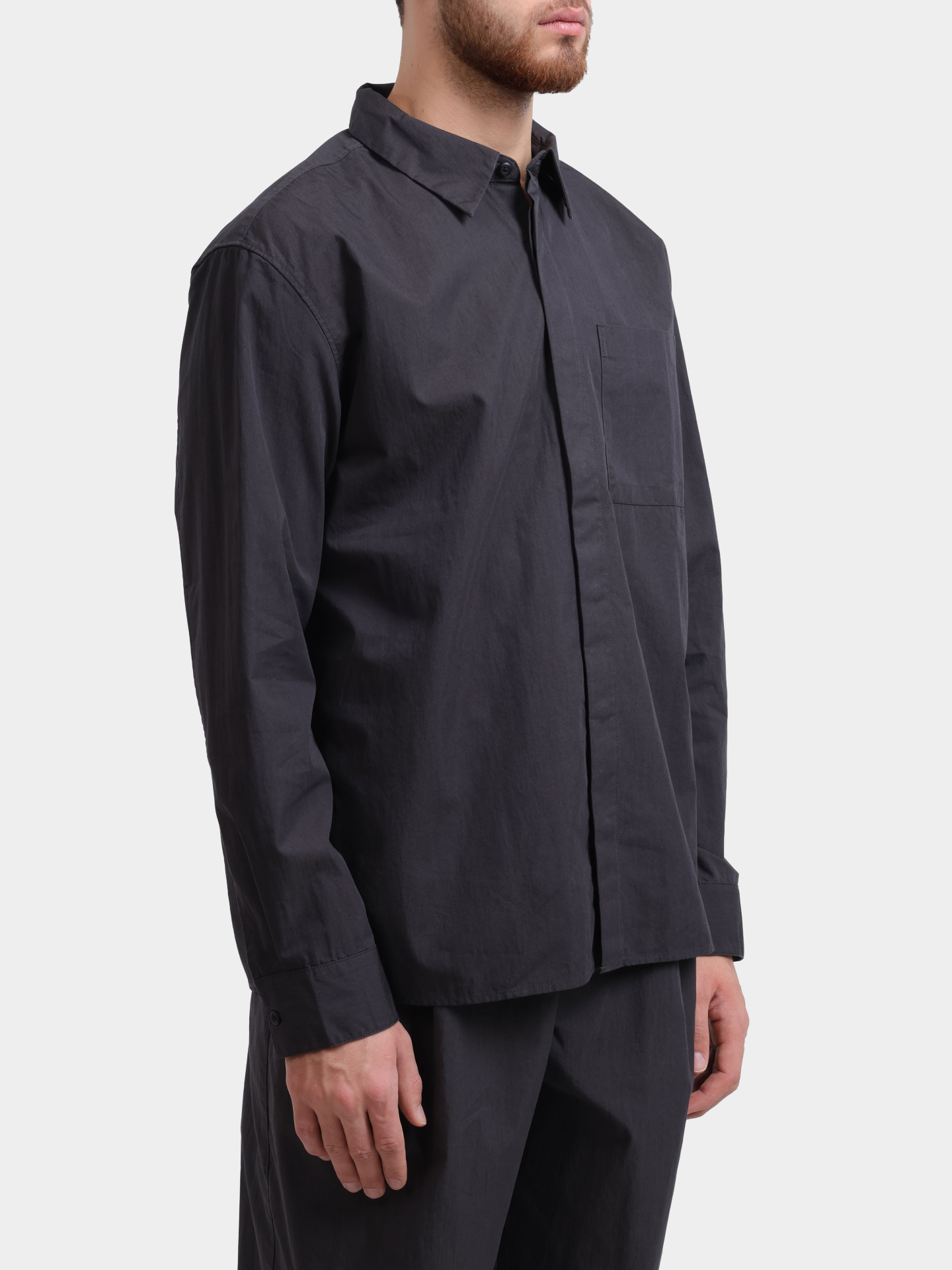 Рубашка Calvin Klein LV04LC128G 8MN темно-серая мужская — купить в интернет-магазине Verdistore