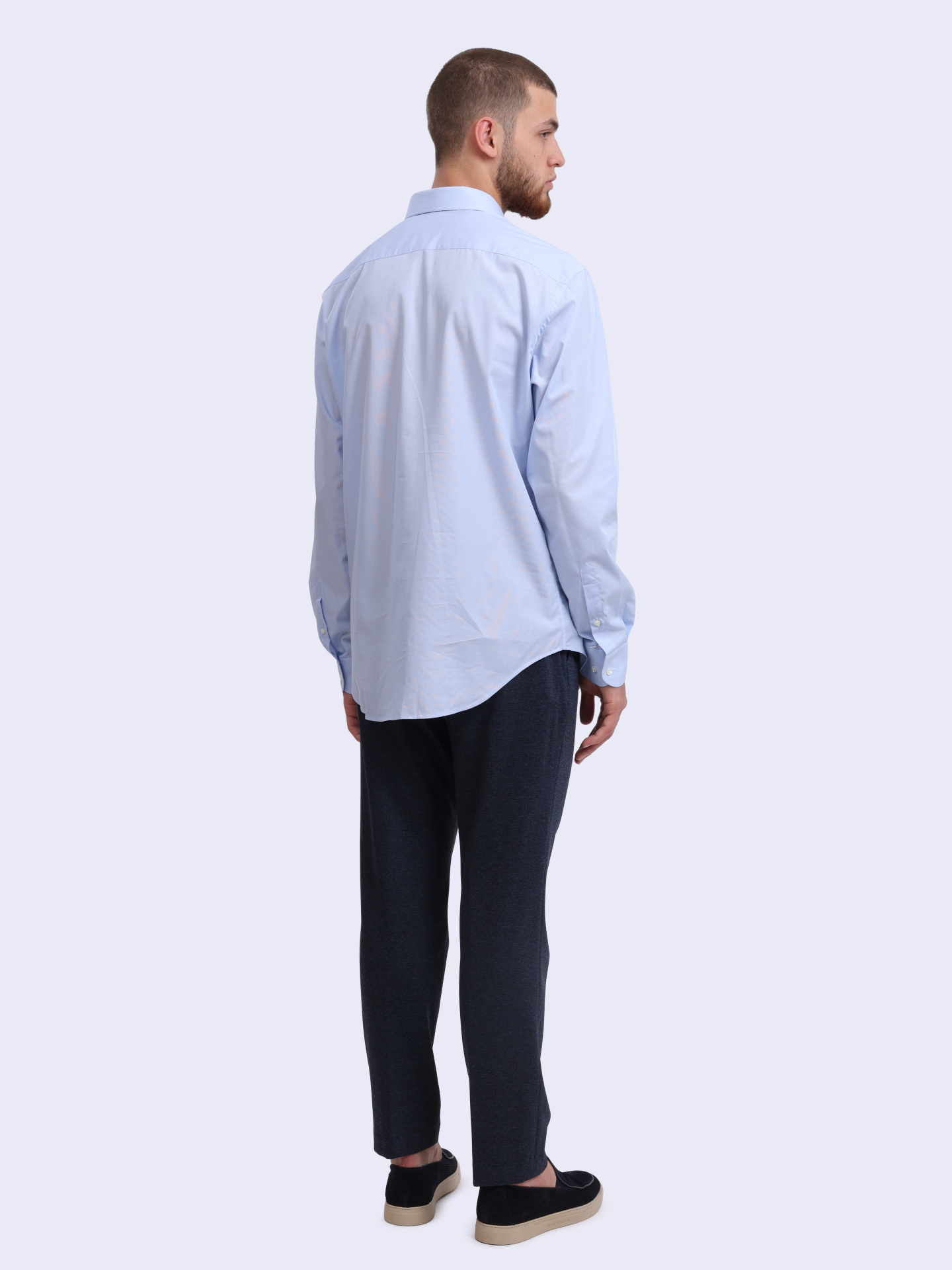 Рубашка Emporio Armani EM000195 TE14122 F9021 голубая мужская — купить в интернет-магазине Verdistore