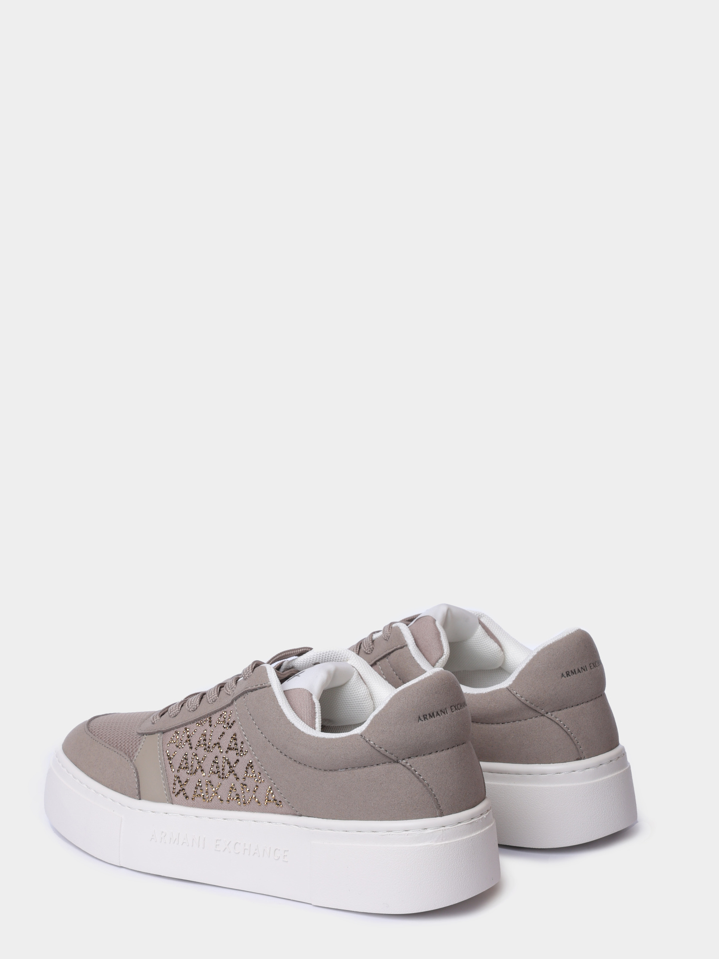 Кеды Armani Exchange XW002788 AF23057 U6223 бежевые женские — купить в интернет-магазине Verdistore
