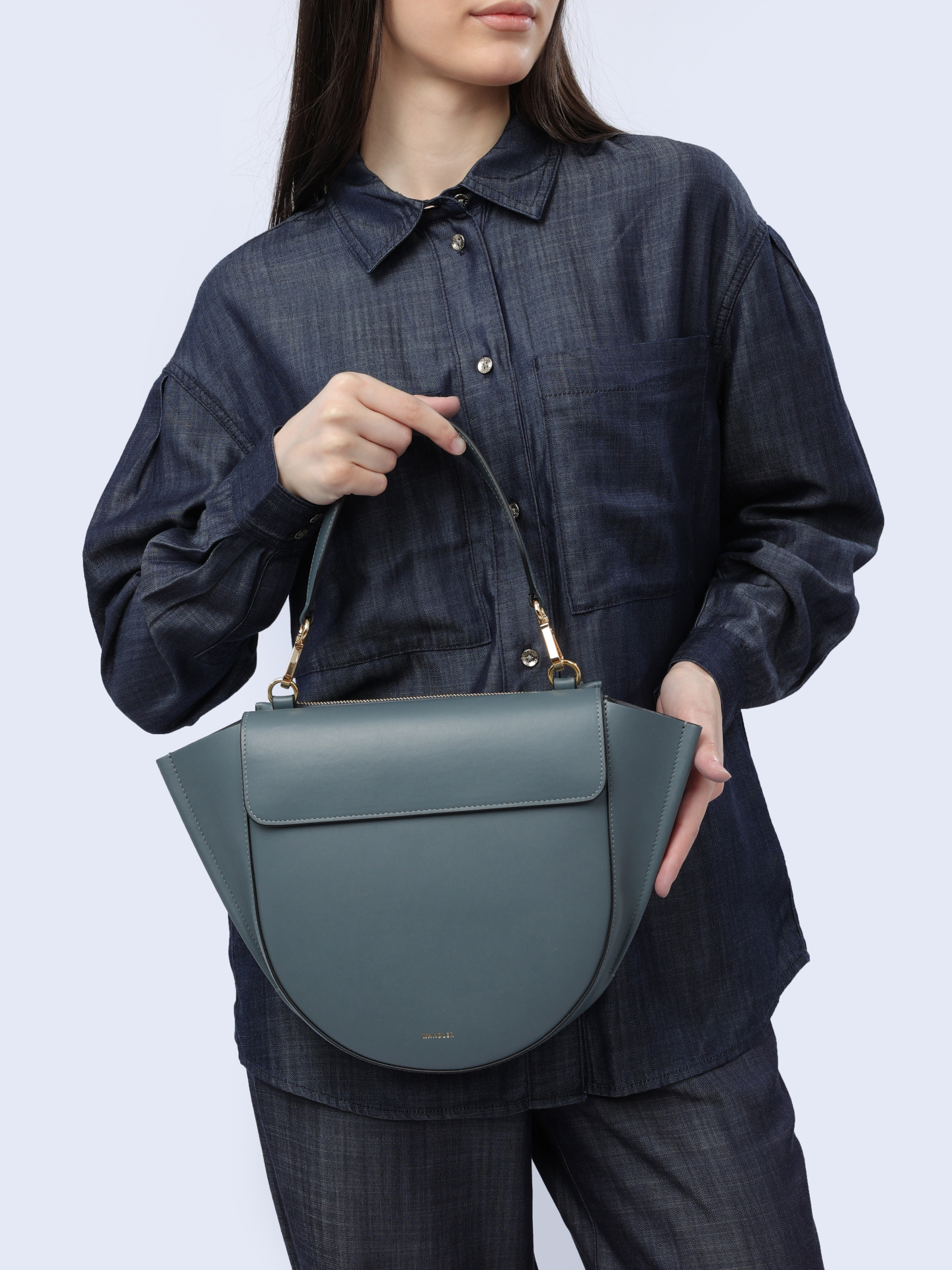 Сумка 24102000021 3001 темно-серая из натуральной кожи — купить в интернет-магазине Verdistore