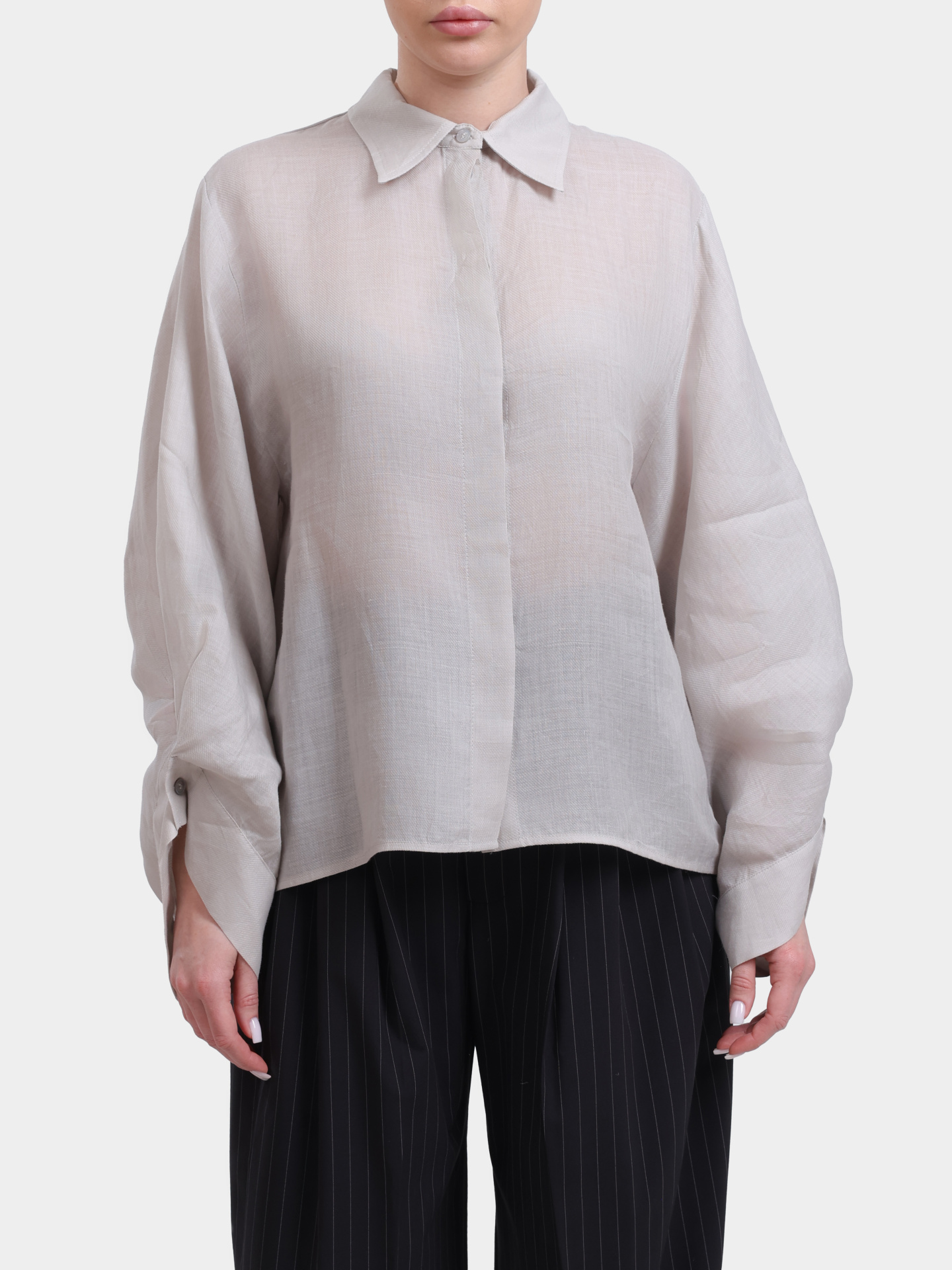 Рубашка MEIMEIJ K03 889 серая женская — купить в интернет-магазине Verdistore