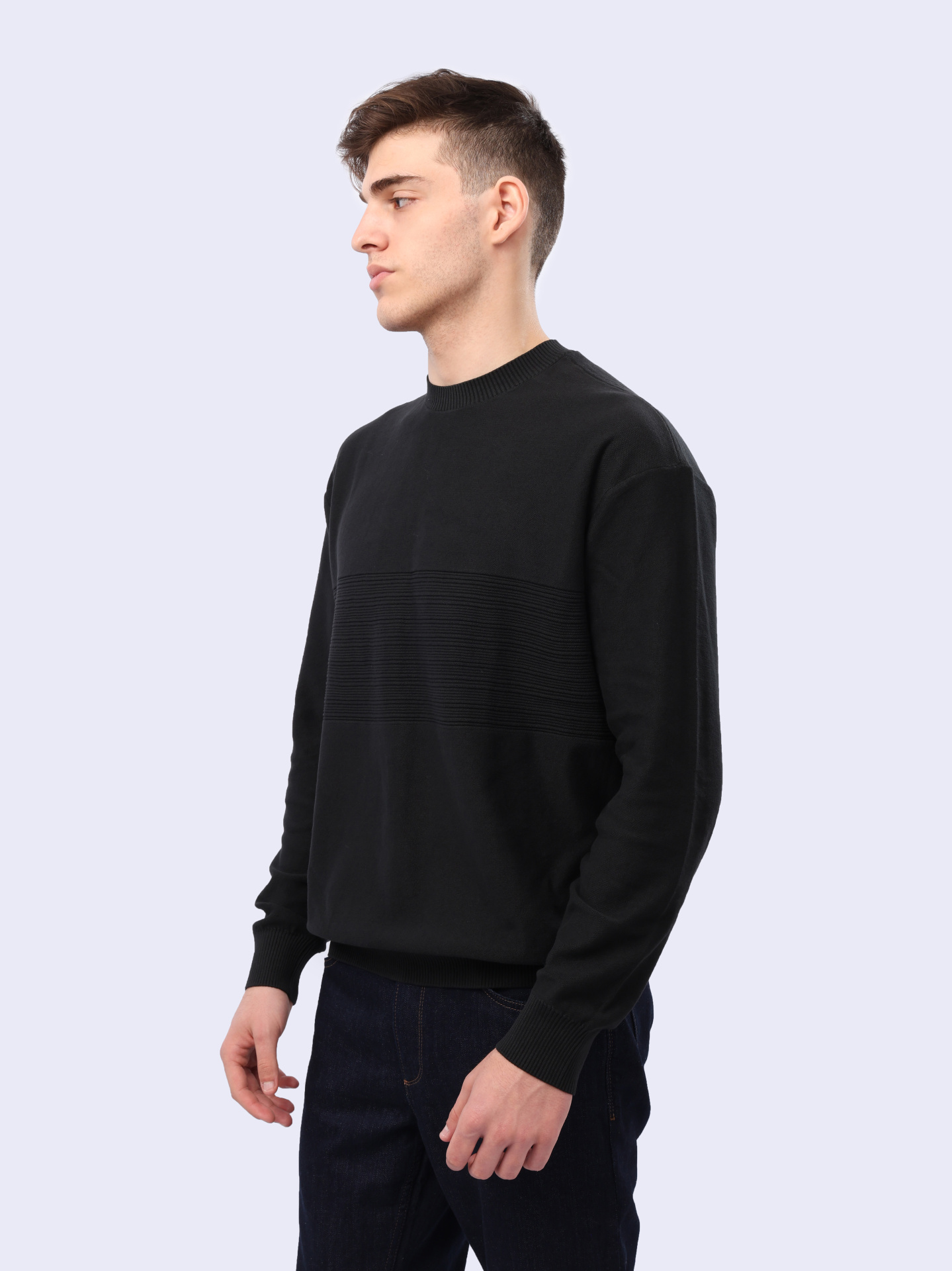 Свитер Armani Exchange 6DZM6J ZMQ7Z 1200 черный мужской из хлопка — купить в интернет-магазине Verdistore