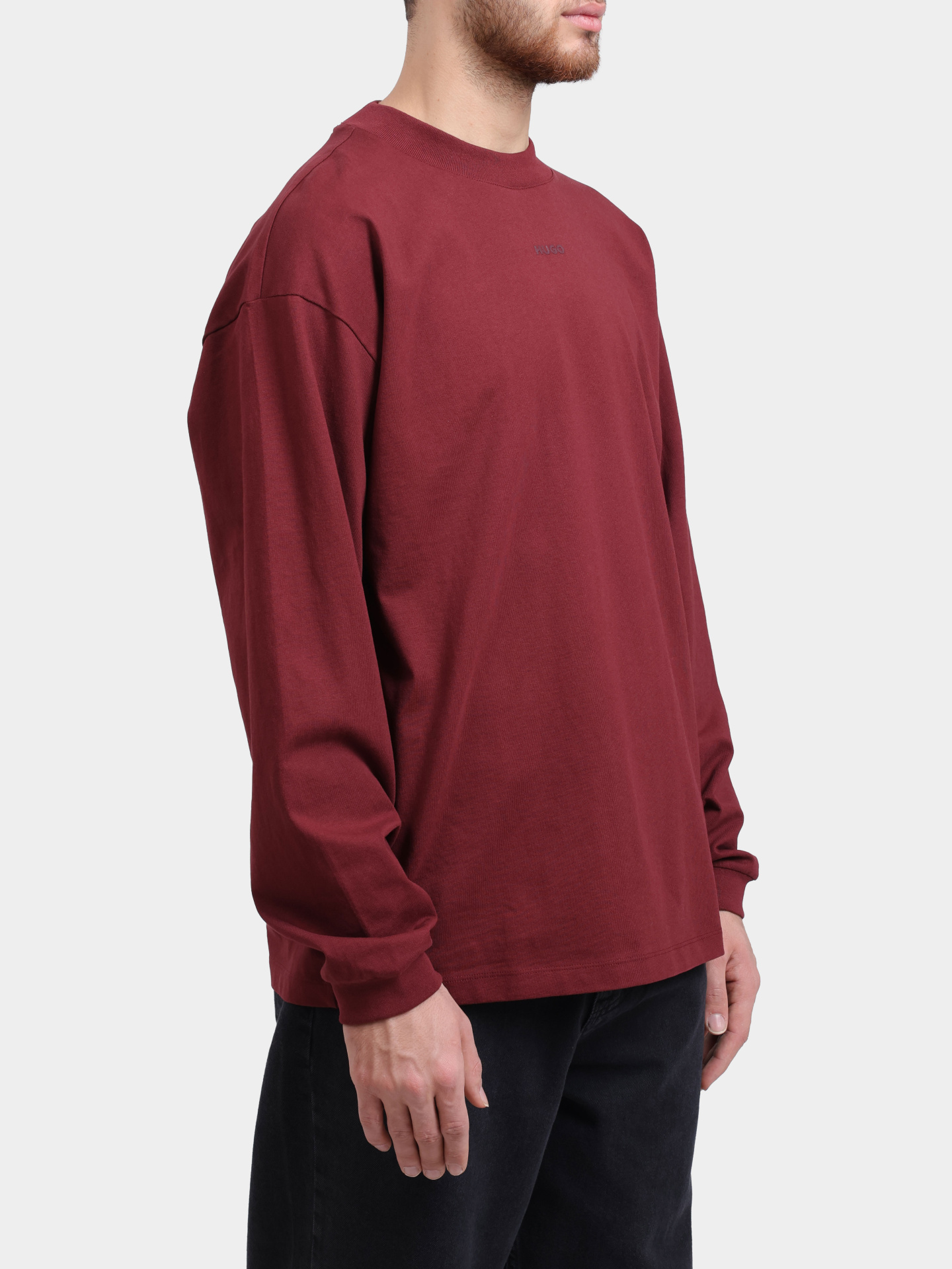 Лонгслив Hugo 50511029 602 хлопковый мужской  — купить в интернет-магазине Verdistore