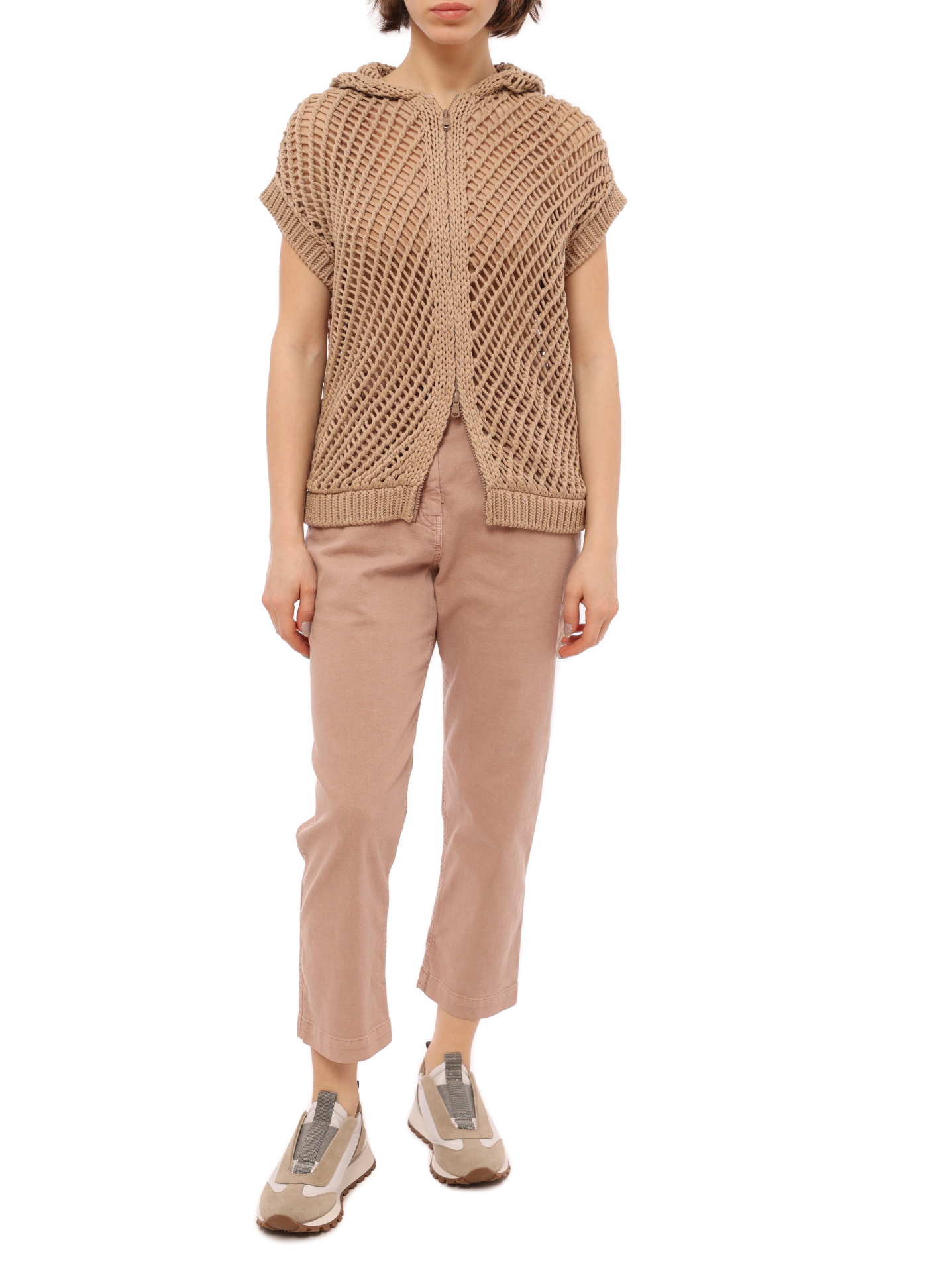Джинсы Brunello Cucinelli MA080P5267 розовые женские — купить в интернет-магазине Verdistore