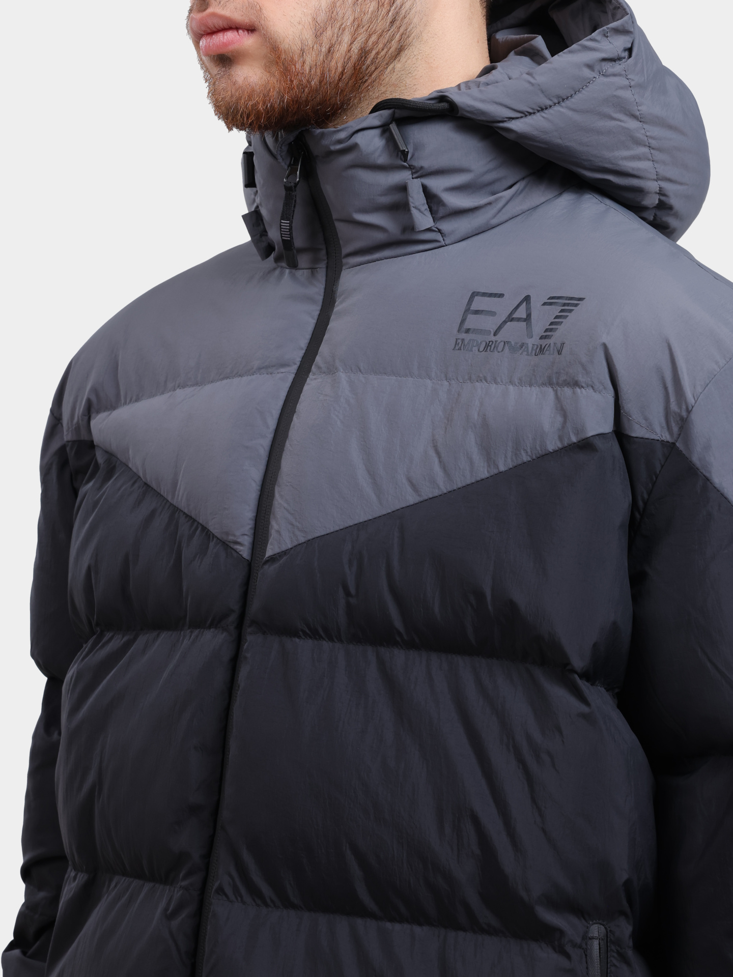 Бомбер EA7 6DPB30 PNDOZ мужской в стиле колор-блок — купить в интернет-магазине Verdistore