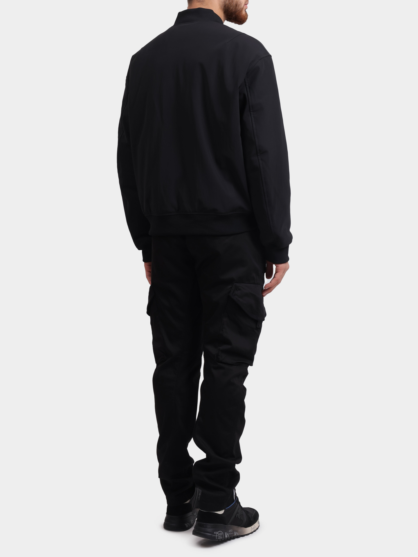 Бомбер Emporio Armani 6D1B67 1NUSZ 0999 черный мужской — купить в интернет-магазине Verdistore