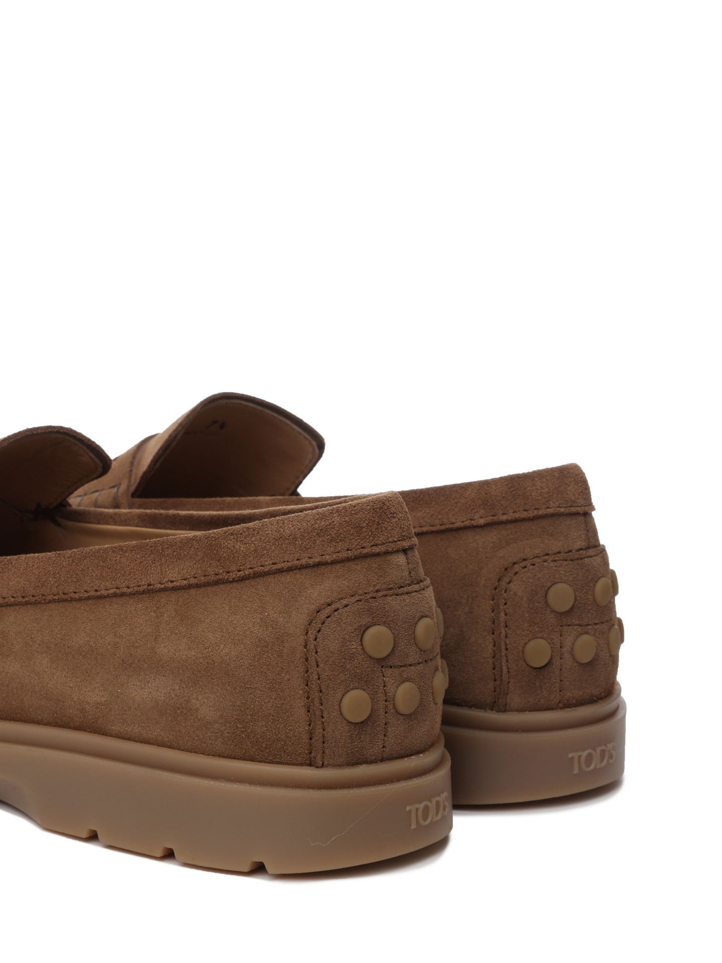 Лоферы замшевые на изогнутой резиновой подошве — купить в интернет-магазине Verdistore