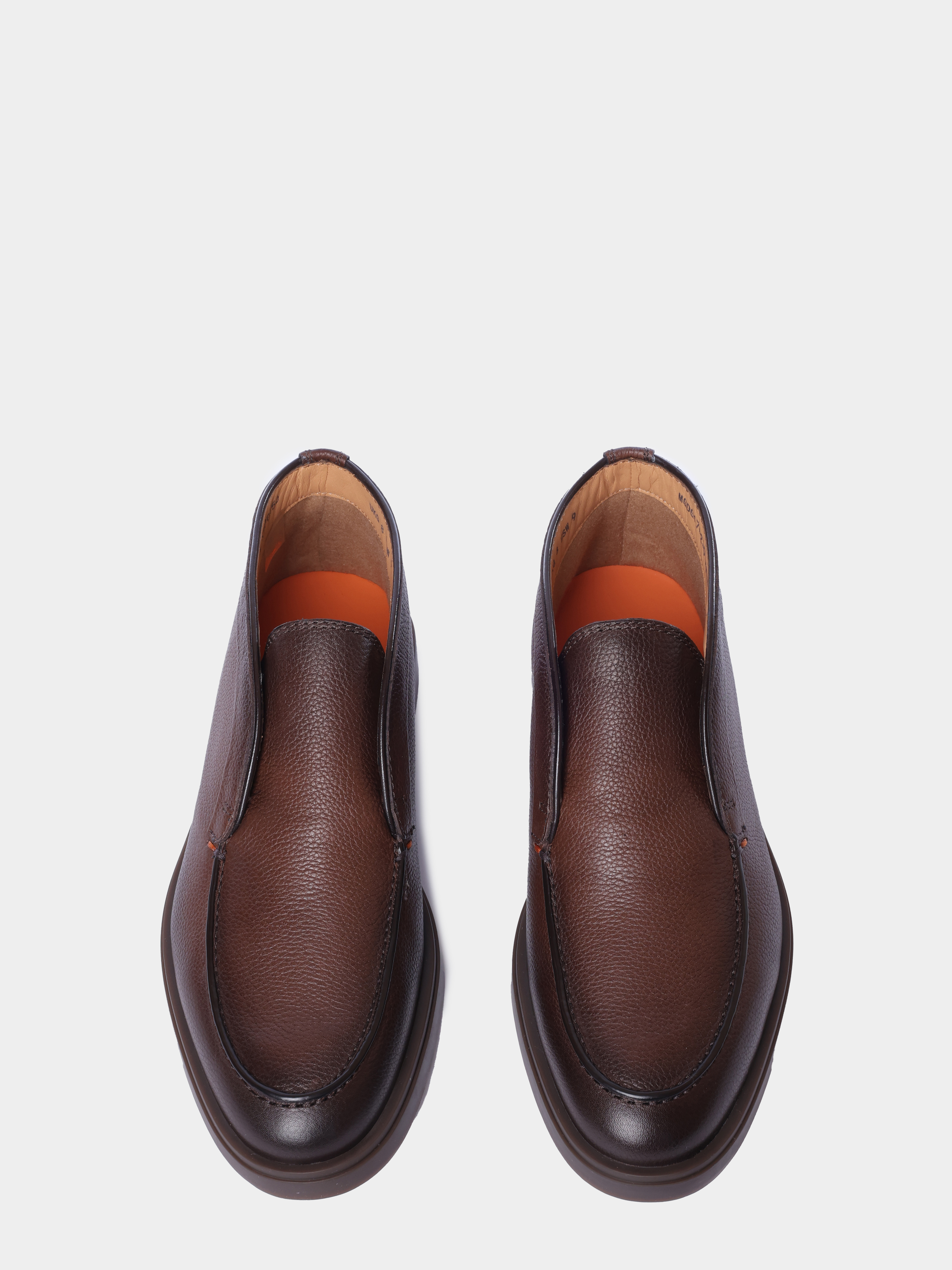 Ботинки Santoni MGDG17823DKTKMPGT50 кожаные мужские — купить в интернет-магазине Verdistore