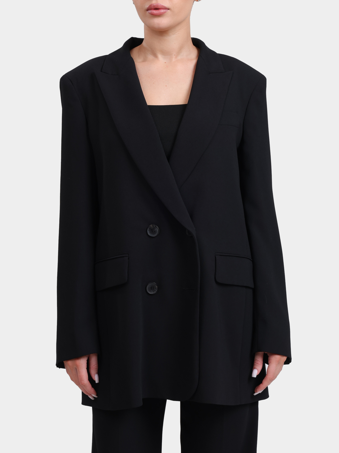 Жакет Marella VITALE 002 черный женский двубортный — купить в интернет-магазине Verdistore