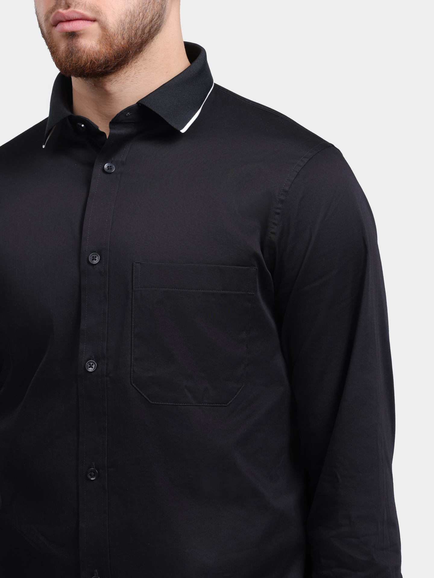 Рубашка Armani Exchange XM001819 AF10192 UC001 черная мужская — купить в интернет-магазине Verdistore