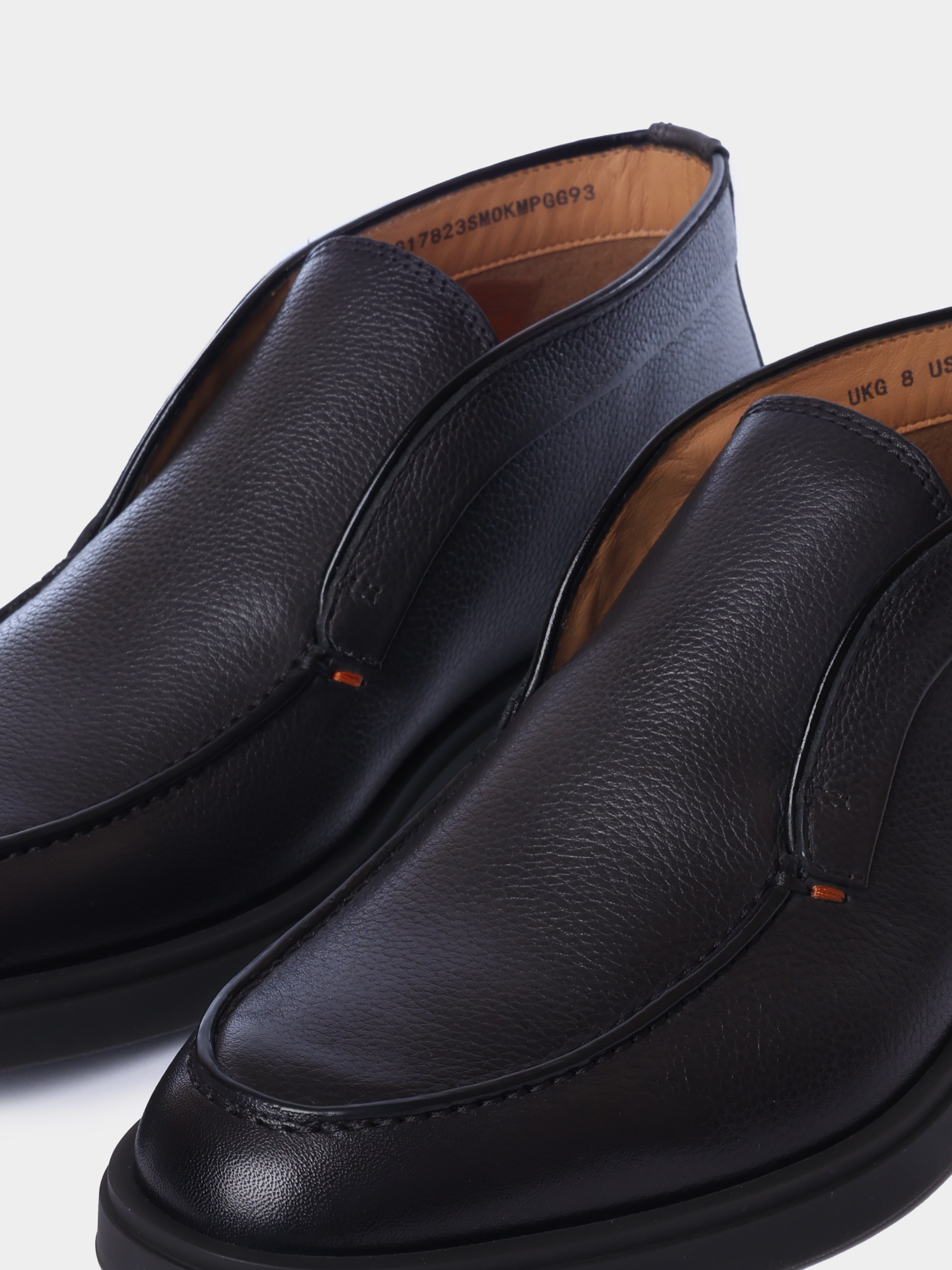 Ботинки Santoni MGDG17823SMOKMPGG93 кожаные мужские — купить в интернет-магазине Verdistore