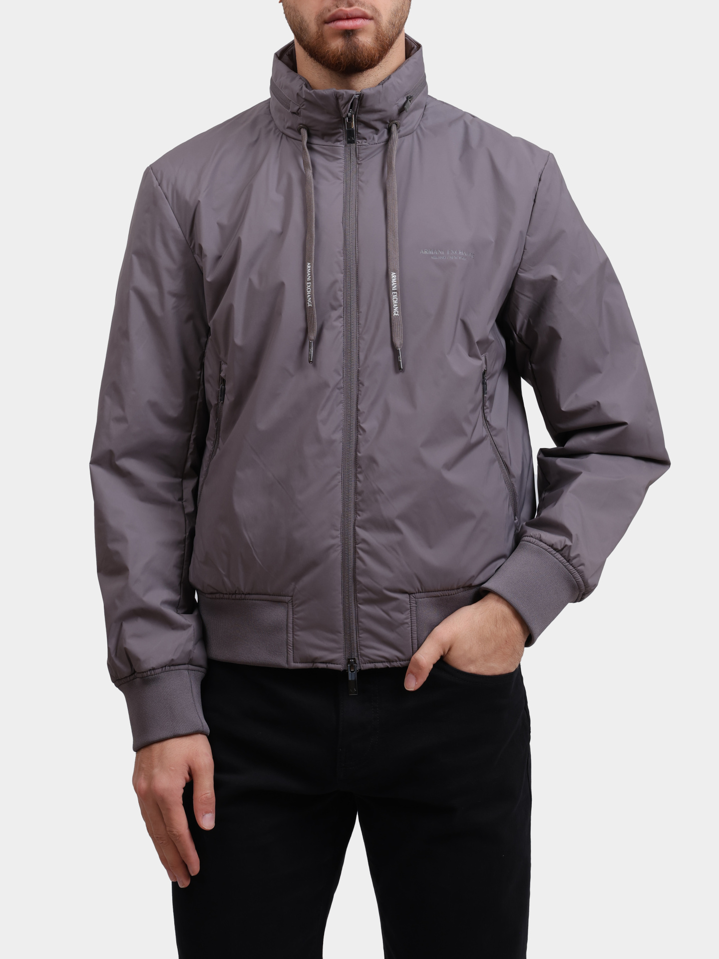 Куртка Armani Exchange XM001583 AF19196 U8092 серая мужская — купить в интернет-магазине Verdistore
