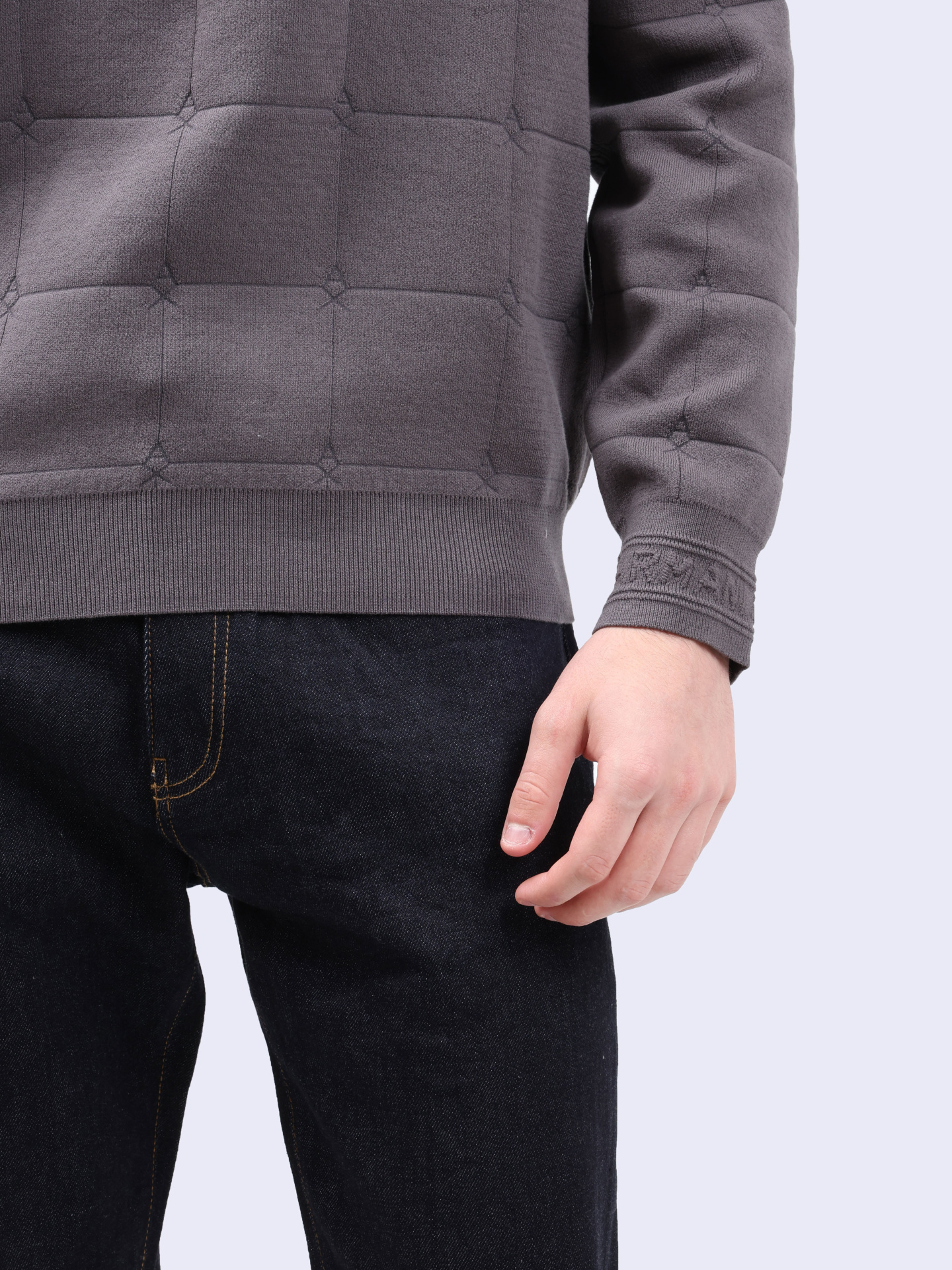 Свитшот Armani Exchange 6DZM6C ZM5AZ 19AA серый мужской — купить в интернет-магазине Verdistore