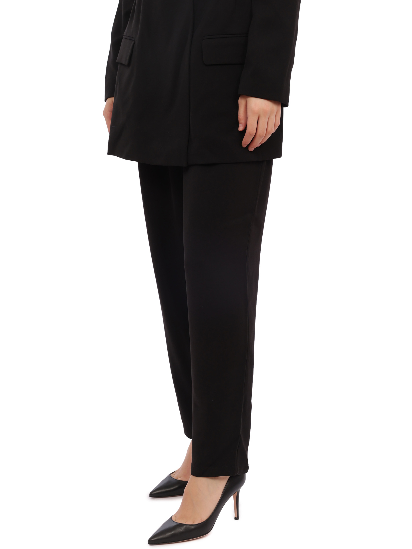 Брюки Armani Exchange 6RYP11 YN7NZ 1200 черные женские на резинке — купить в интернет-магазине Verdistore