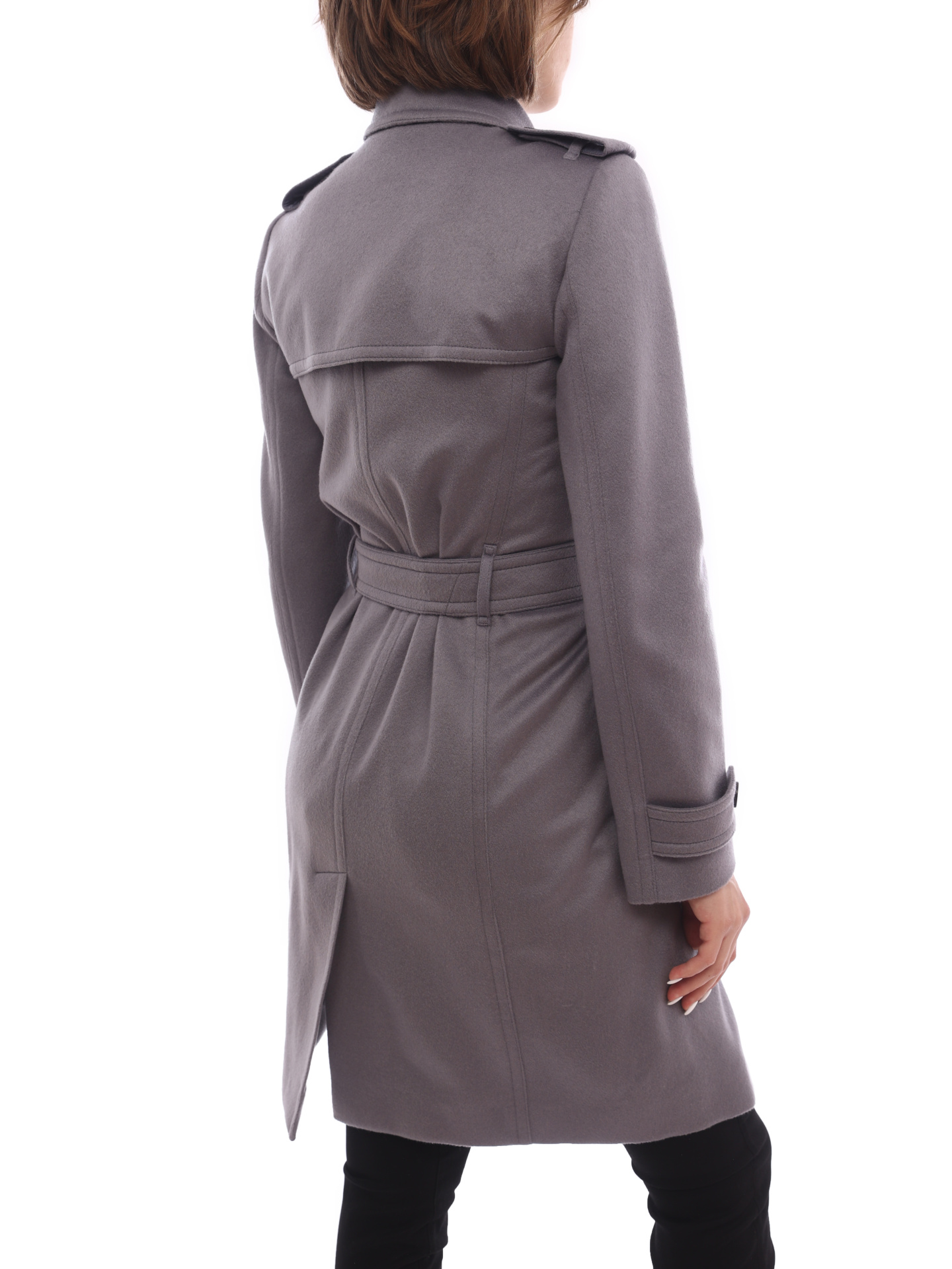 Пальто Burberry 4019189 серое женское — купить в интернет-магазине Verdistore