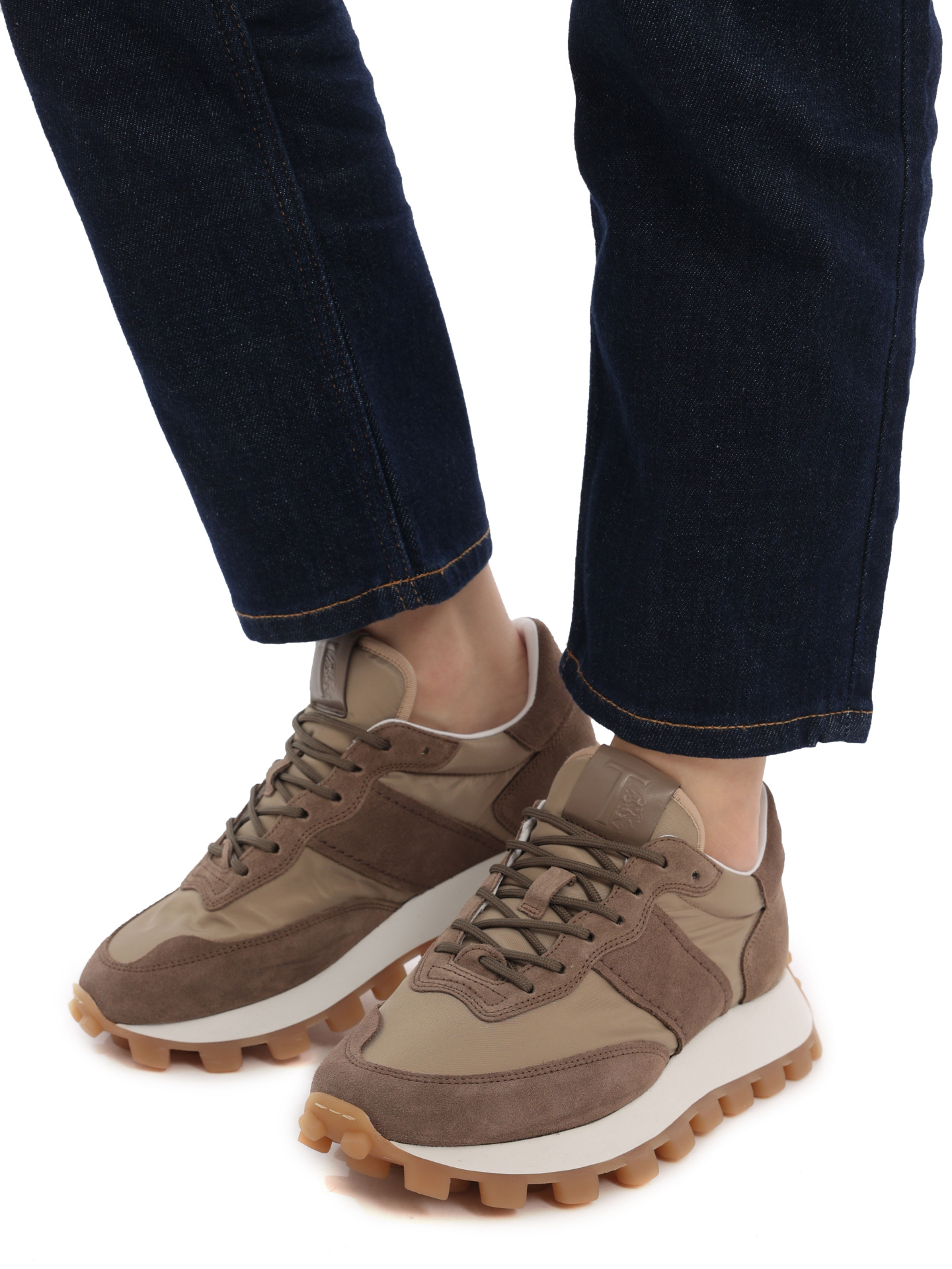 Кроссовки XXW25K0FL90QDX TWEY комбинированные женские на массивной подошве — купить в интернет-магазине Verdistore