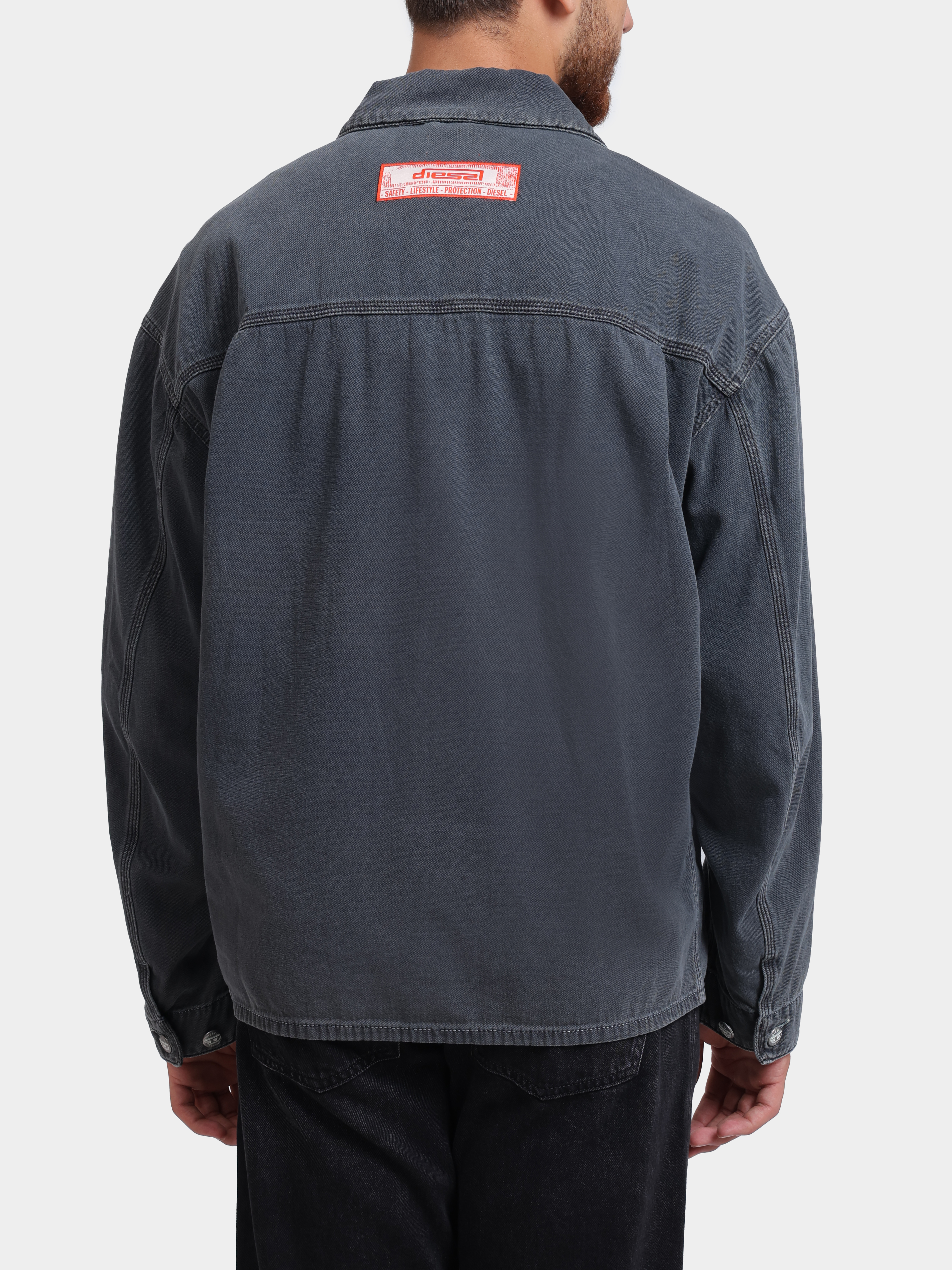 Куртка Diesel A19260068WR026 темно-серая мужская джинсовая — купить в интернет-магазине Verdistore