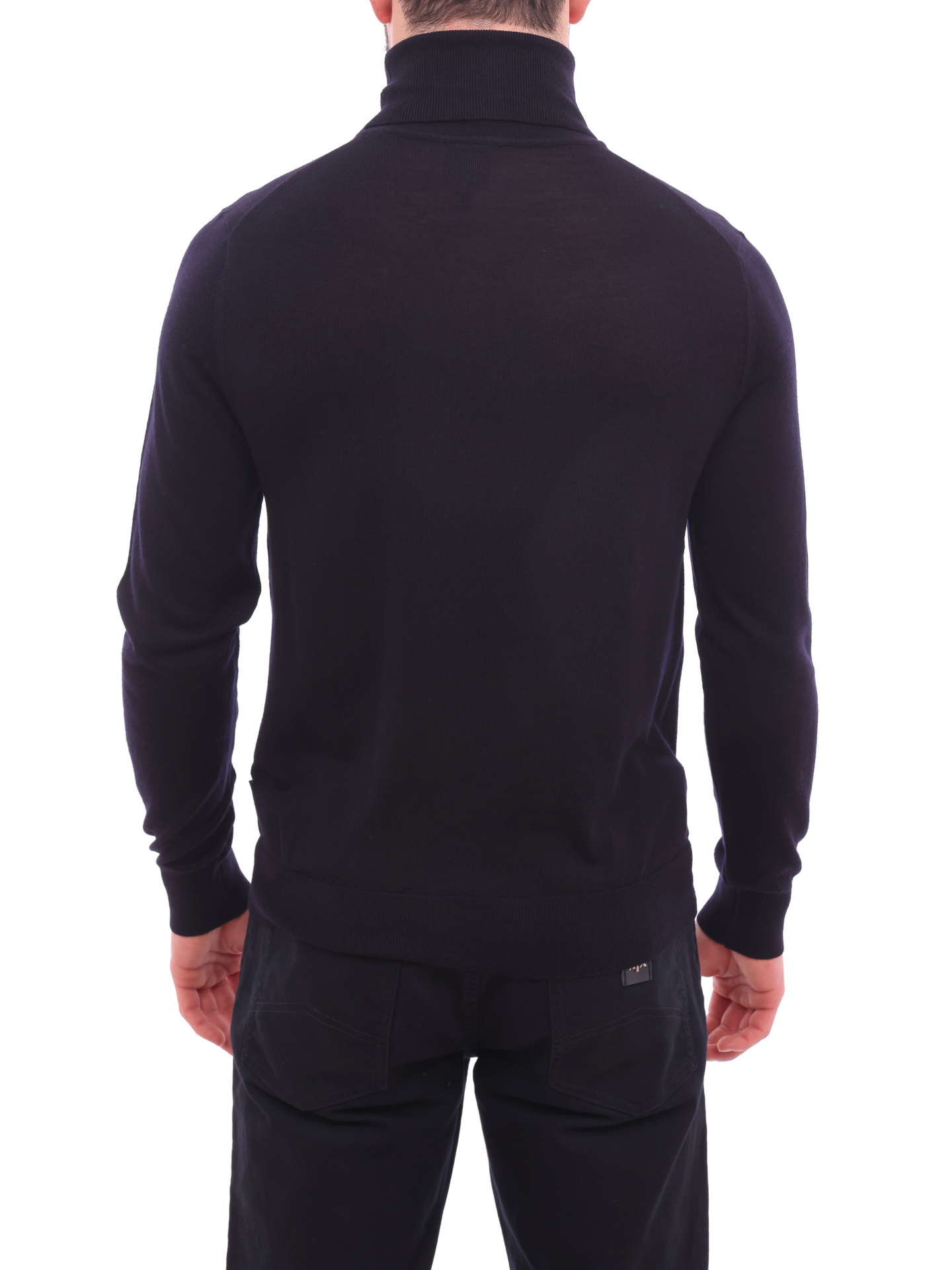 Водолазка Armani Exchange 8NZM3C ZM8AZ 1510 темно-синяя мужская из шерсти — купить в интернет-магазине Verdistore