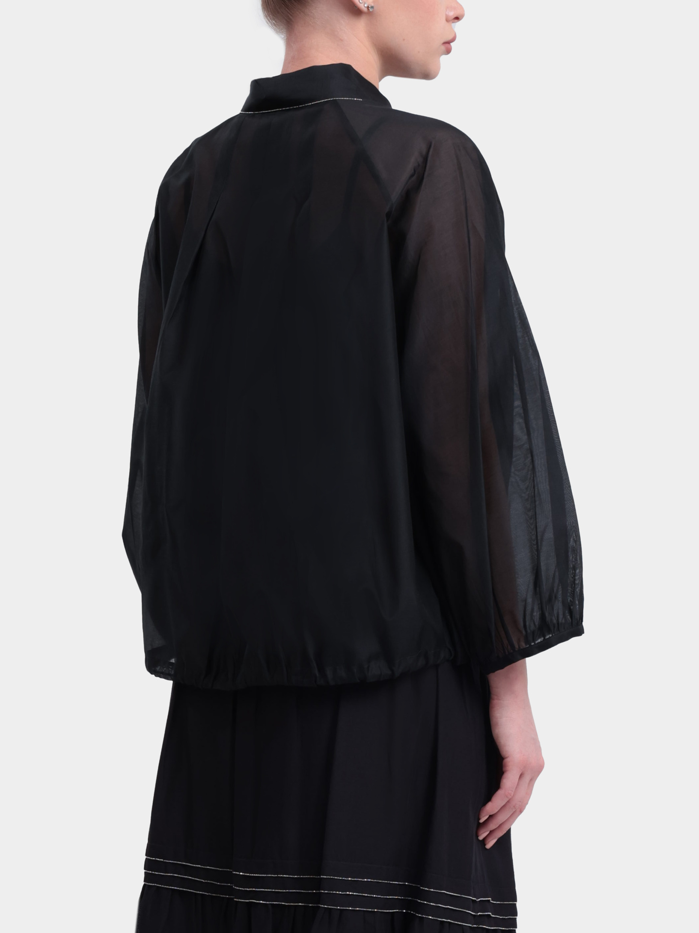 Блуза Peserico S06457 8372 705 черная женская — купить в интернет-магазине Verdistore