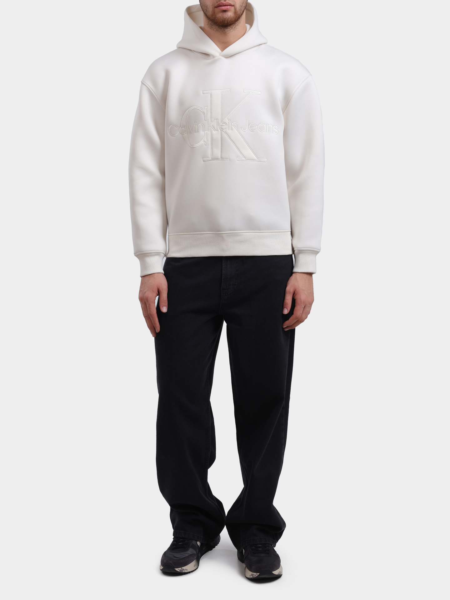 Худи Calvin Klein Jeans J30J326056 с логотипом мужское — купить в интернет-магазине Verdistore