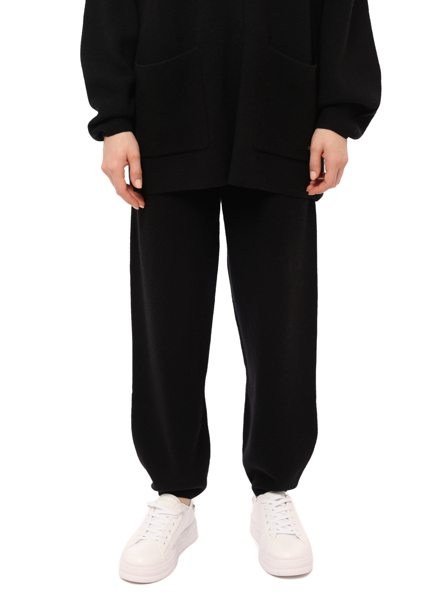 Брюки Armani Exchange 6LYP1Y YMT8Z 1200 черные женские из шерсти — купить в интернет-магазине Verdistore