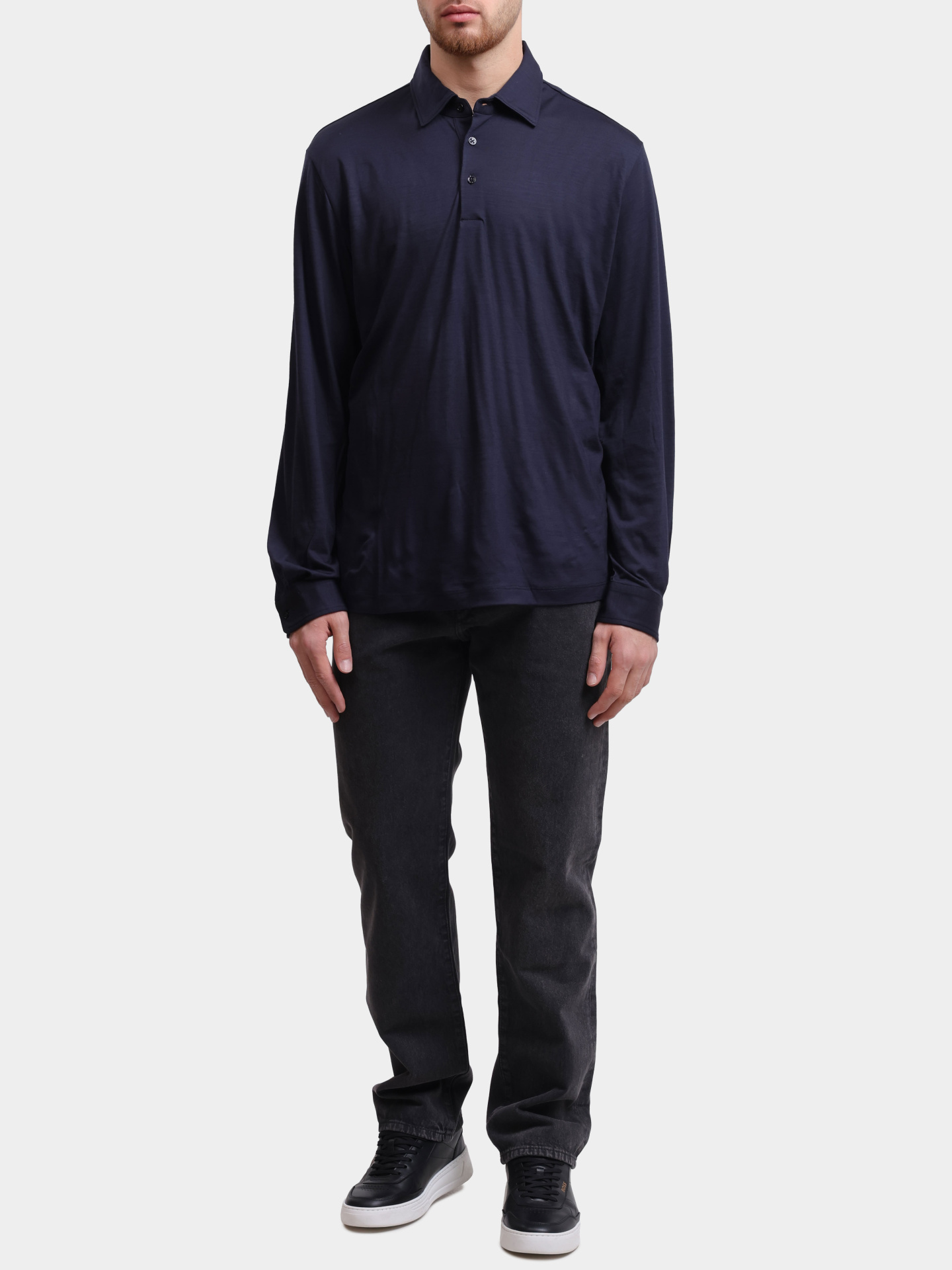 Поло Herno JPL0009UR 52068 9200 шерстяное мужское — купить в интернет-магазине Verdistore