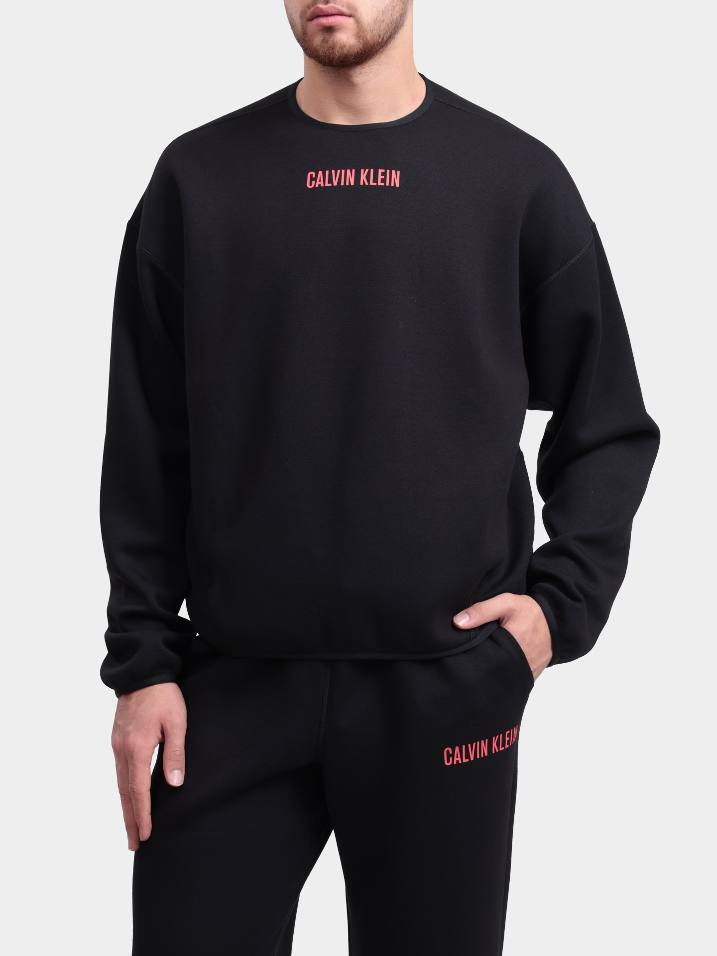 Свитшот Calvin Klein LVGMF5W307 3IT черный мужской — купить в интернет-магазине Verdistore