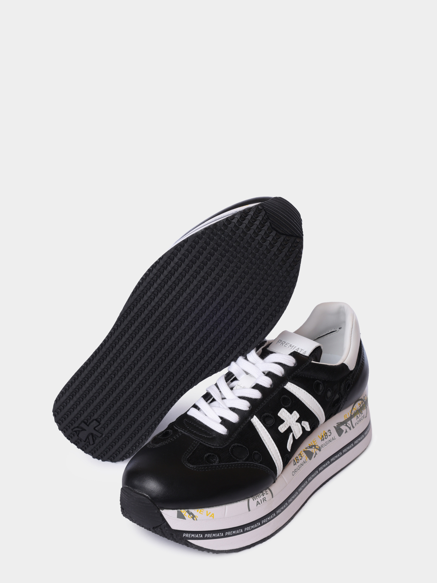 Кроссовки Premiata BETH VAR 7380 комбинированные женские с перфорацией — купить в интернет-магазине Verdistore