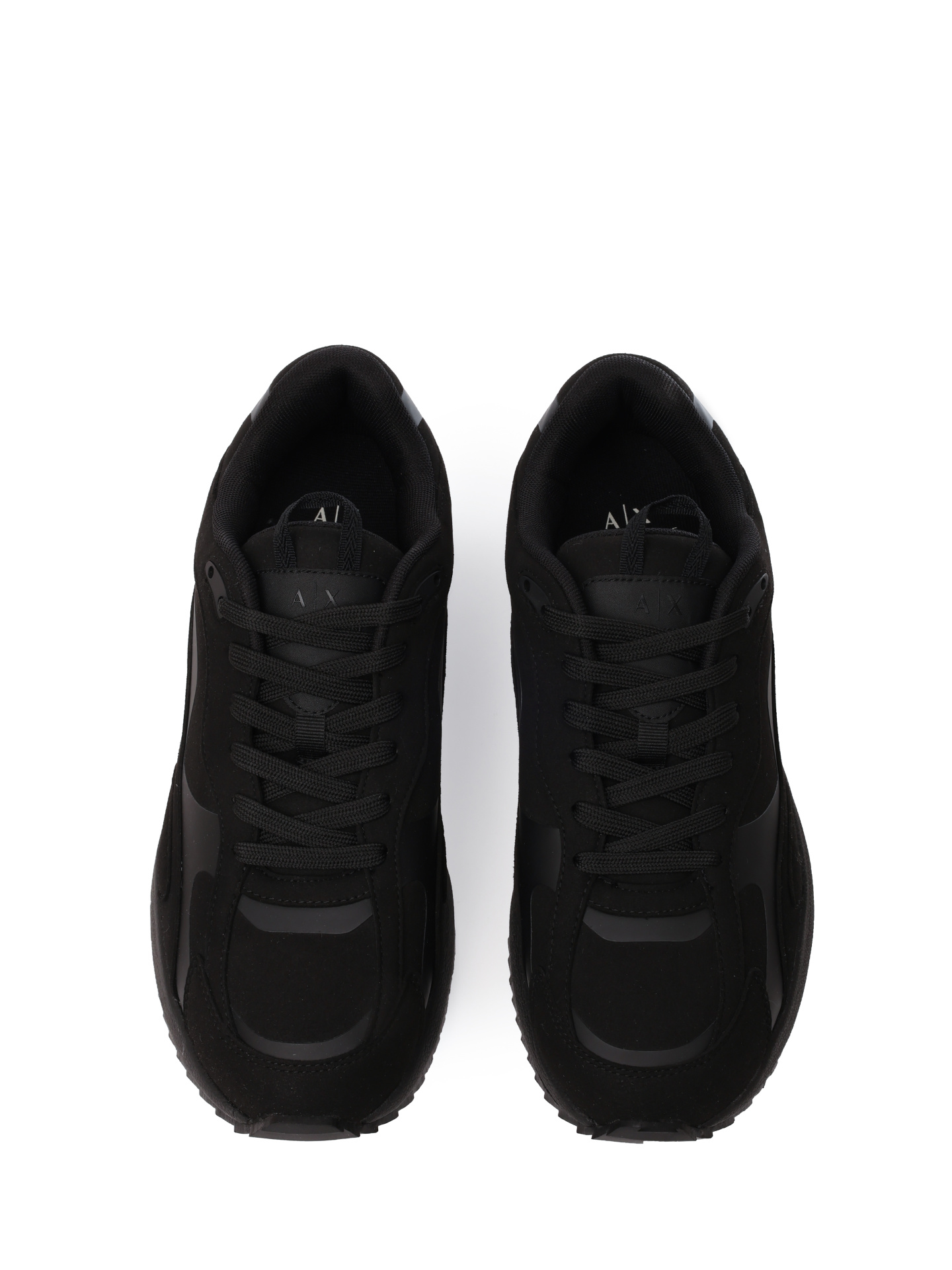 Кроссовки Armani Exchange XUX228 XV865 00002 черные мужские из замши — купить в интернет-магазине Verdistore