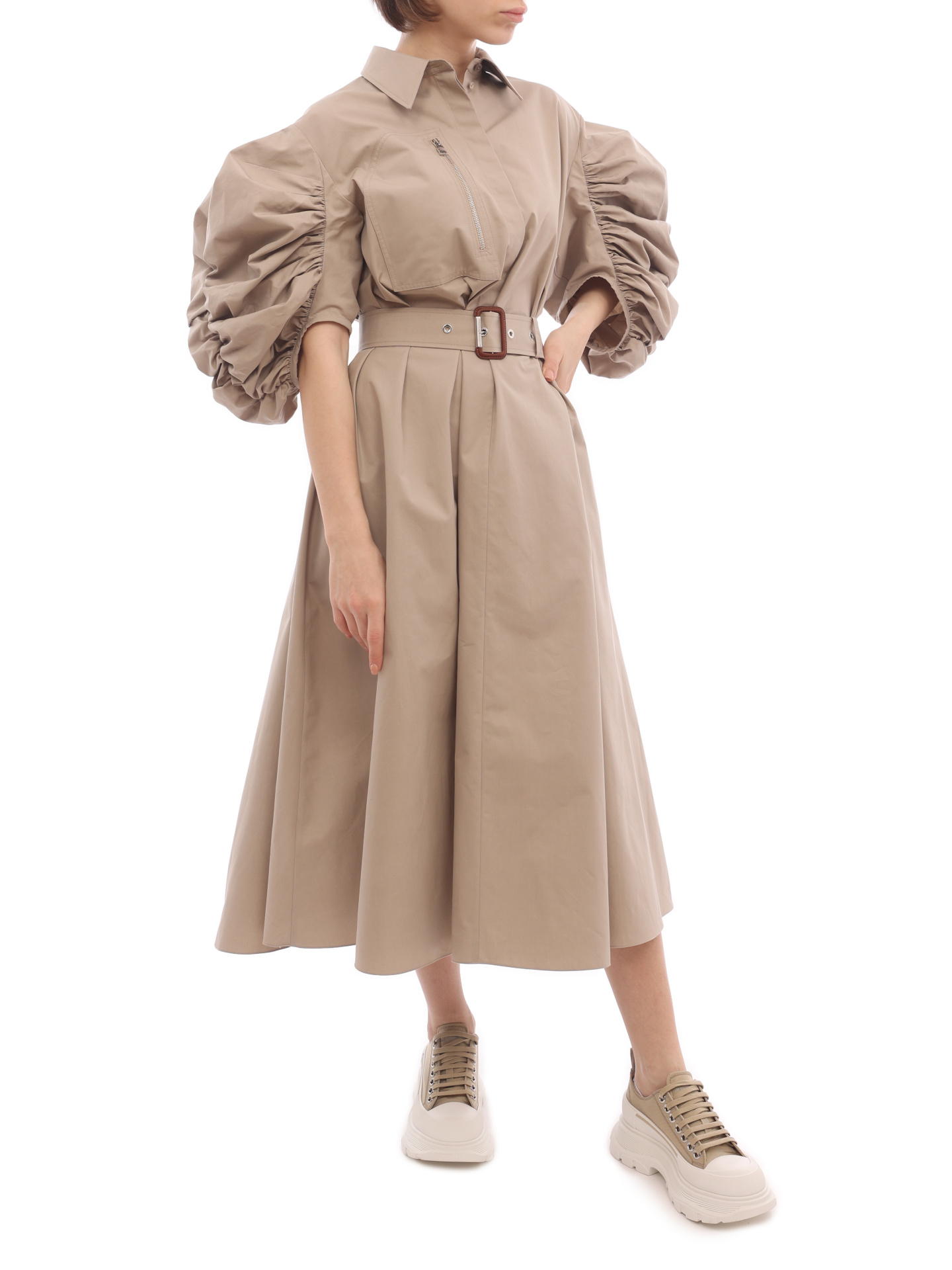 Платье Alexander McQueen 696833 QAAAY 8009 хлопковое женское — купить в интернет-магазине Verdistore