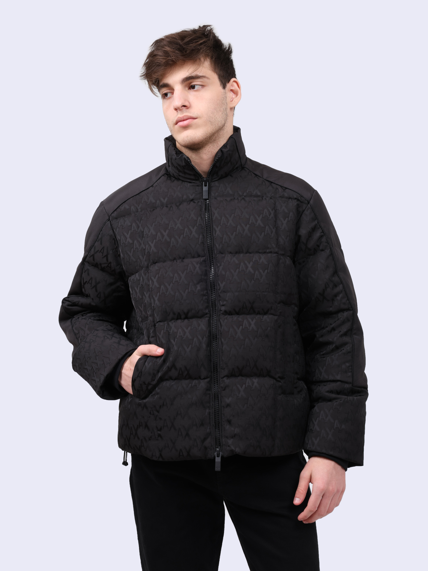 Пуховик Armani Exchange 6DZBL2 ZN5GZ 1200 черный мужской — купить в интернет-магазине Verdistore