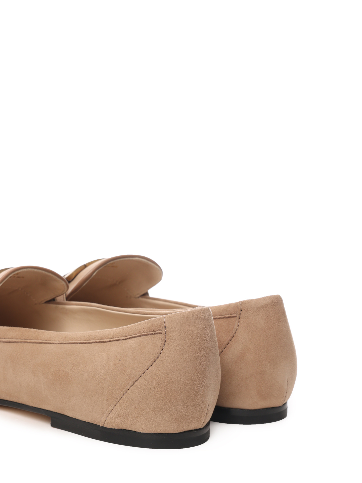 Лоферы XXW79A0DD00D8WC806 бежевые из мягкой замши — купить в интернет-магазине Verdistore