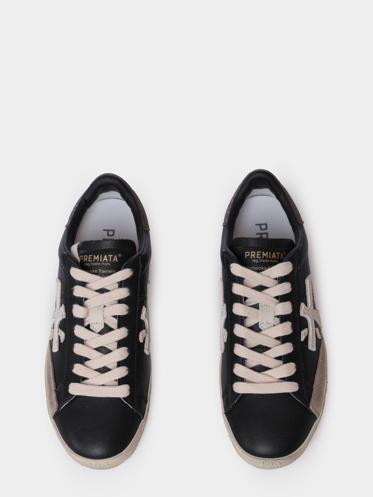 Кеды Premiata STEVEND VAR 7603 черные женские из кожи — купить в интернет-магазине Verdistore