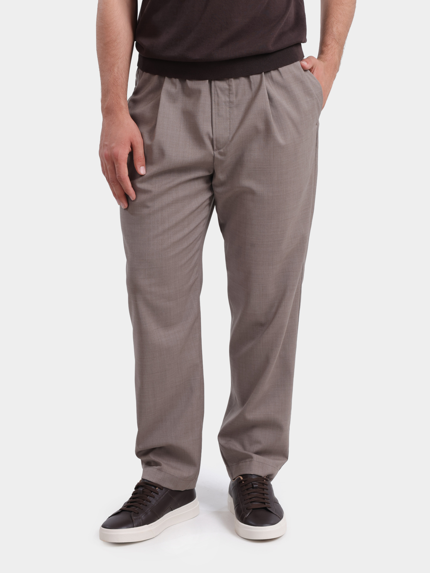 Брюки Jacob Cohen JUM PT017 001 T870A RW D49 бежевые мужские из шерсти — купить в интернет-магазине Verdistore